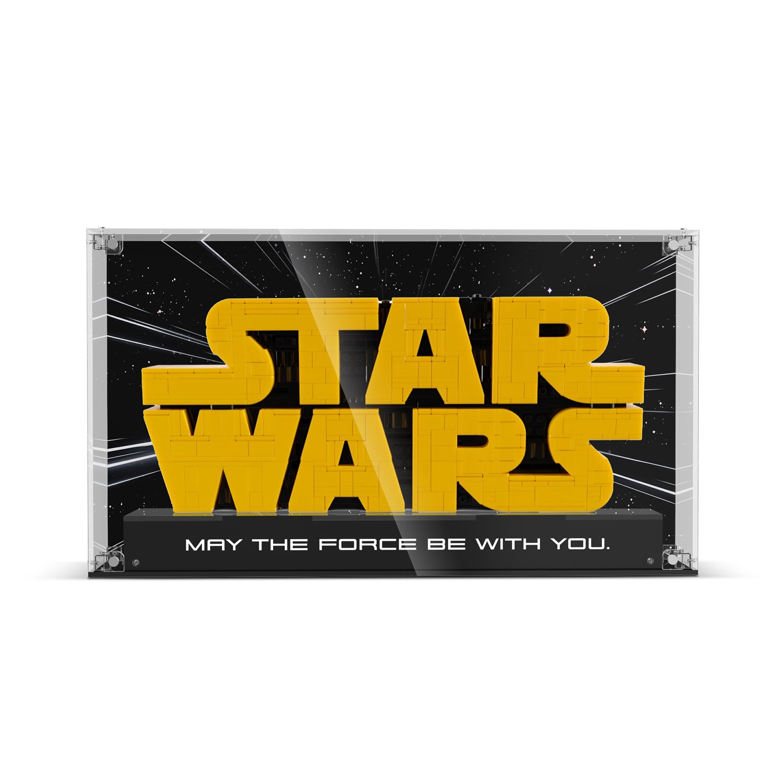【Acrylic Display Case】for Lego Star Wars 75407 Brick-Built Star Wars Logo (ONLY Box, NOT Model)