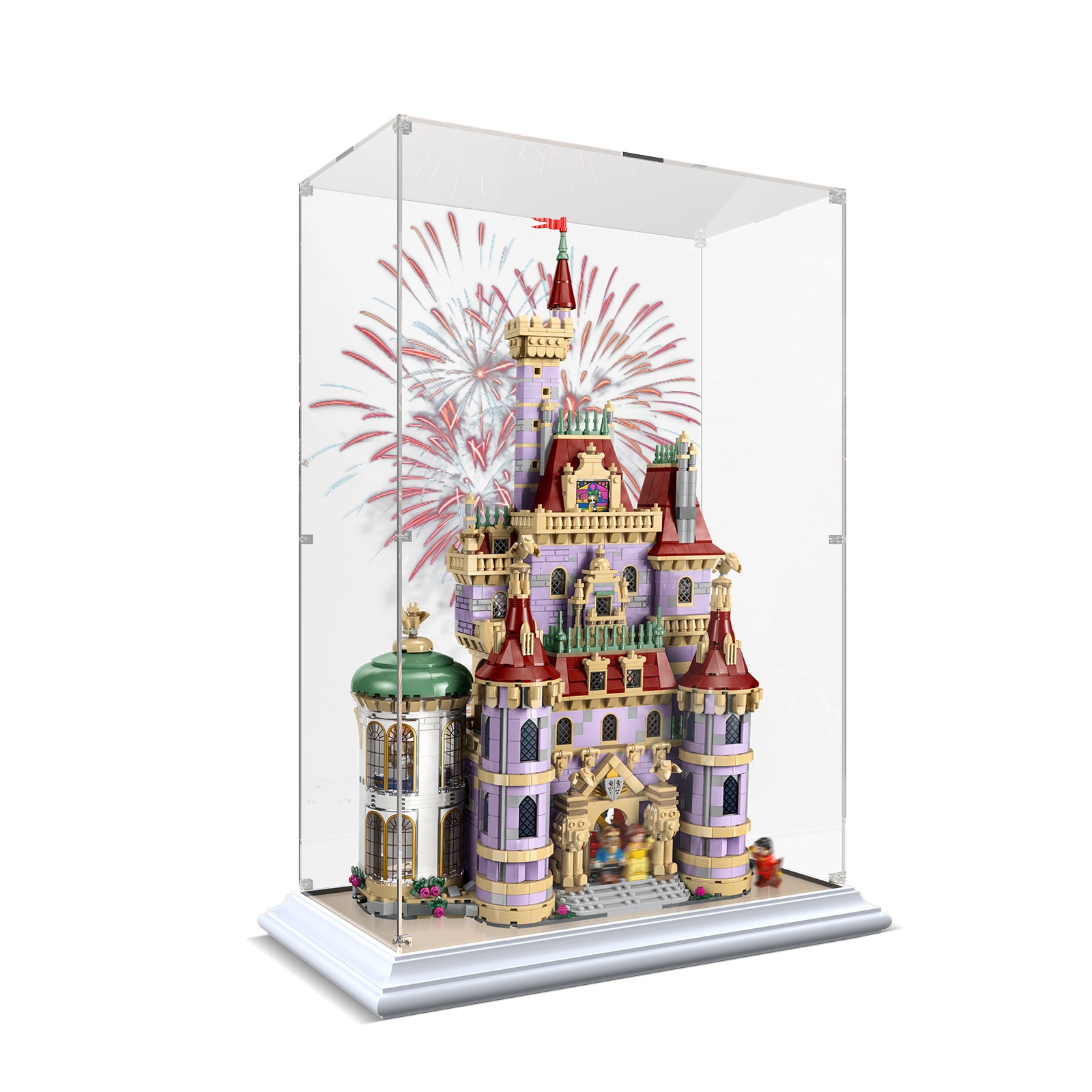 Acrylic Display Case for Lego Beauty and The Beast Castle Building Set 43263 (Box Only, No Model) (Box Only, No Model)