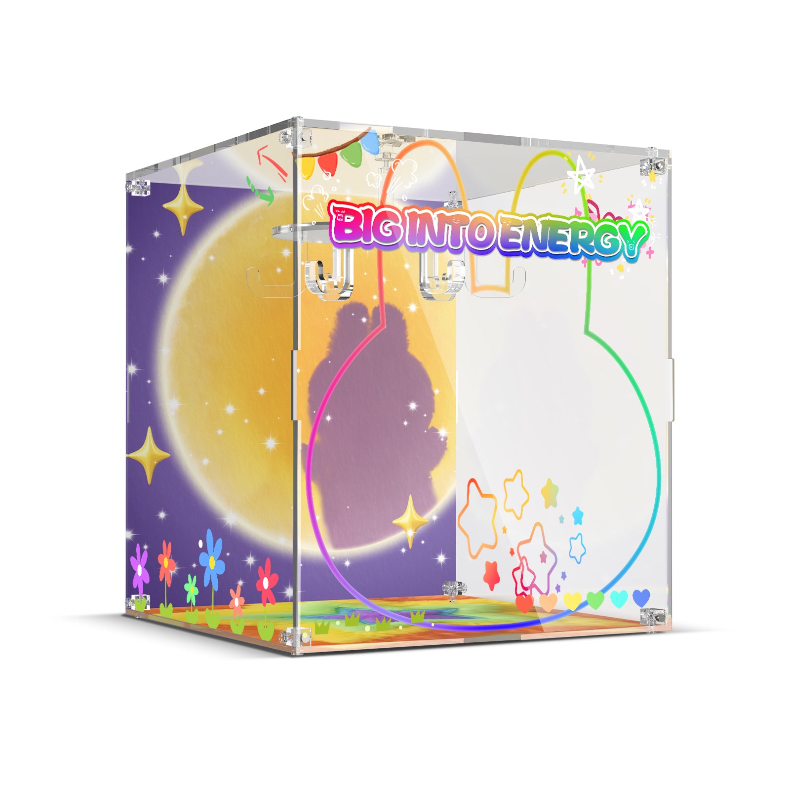 Acrylic Display Case for POP MART® Labubu Plush Doll (Model Not Included)