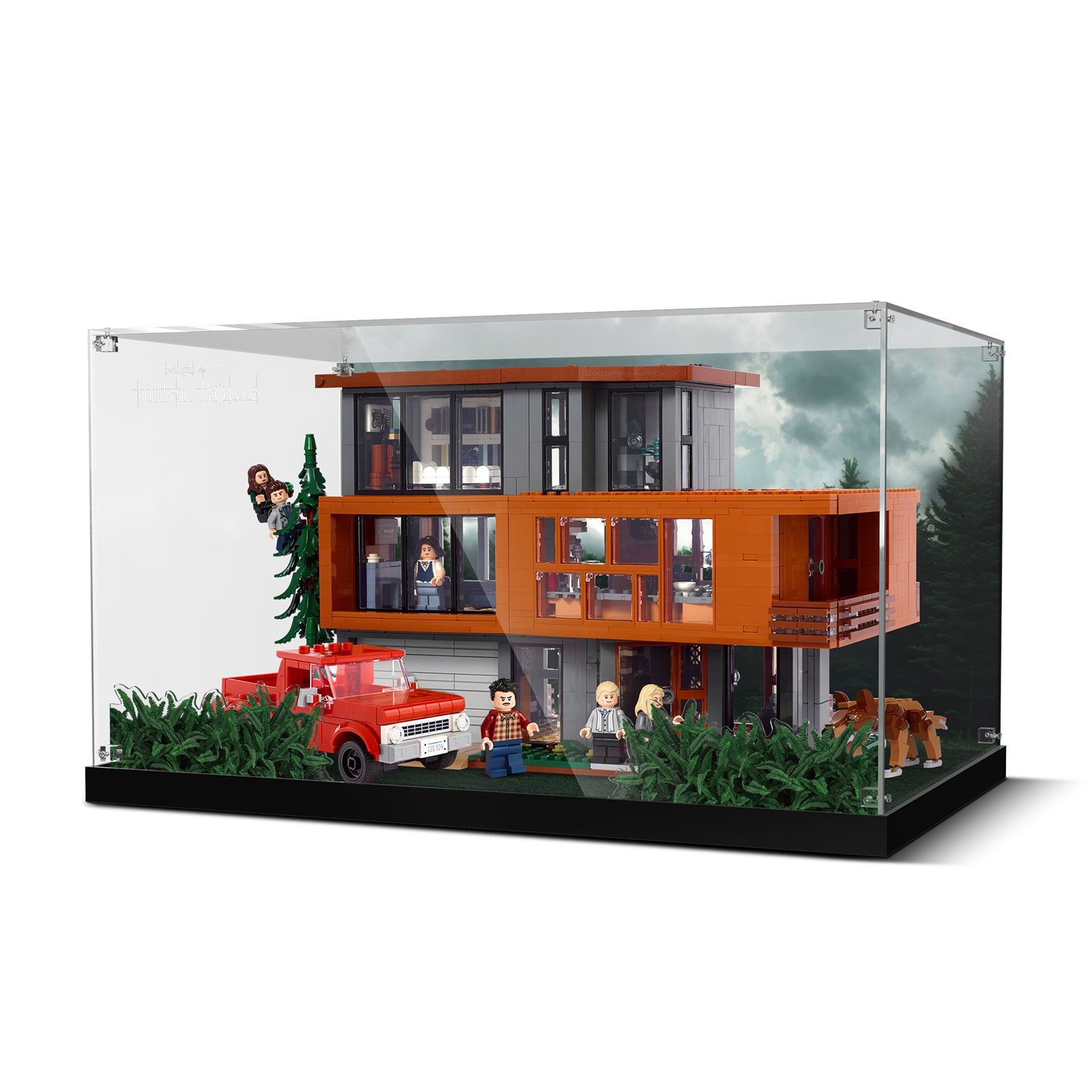 Acrylic Display Case for Lego Twilight The Cullen House 21354 (Box Only, No Model)