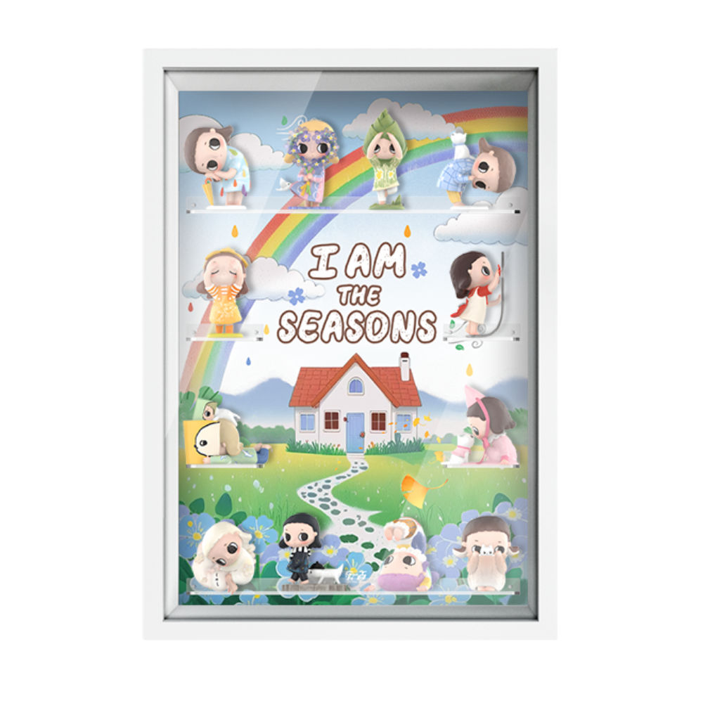 White Acrylic Display Frame for POP MART® Nyota " I Am the Seasons Series " (Model Not Included)