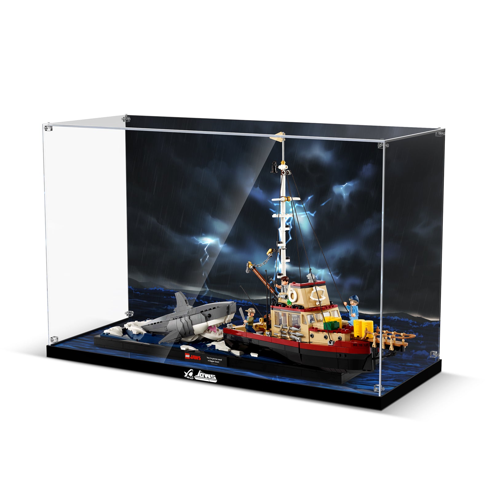 Acrylic Display Case for Lego  Ideas 21350 Jaws (Box Only, No Model)