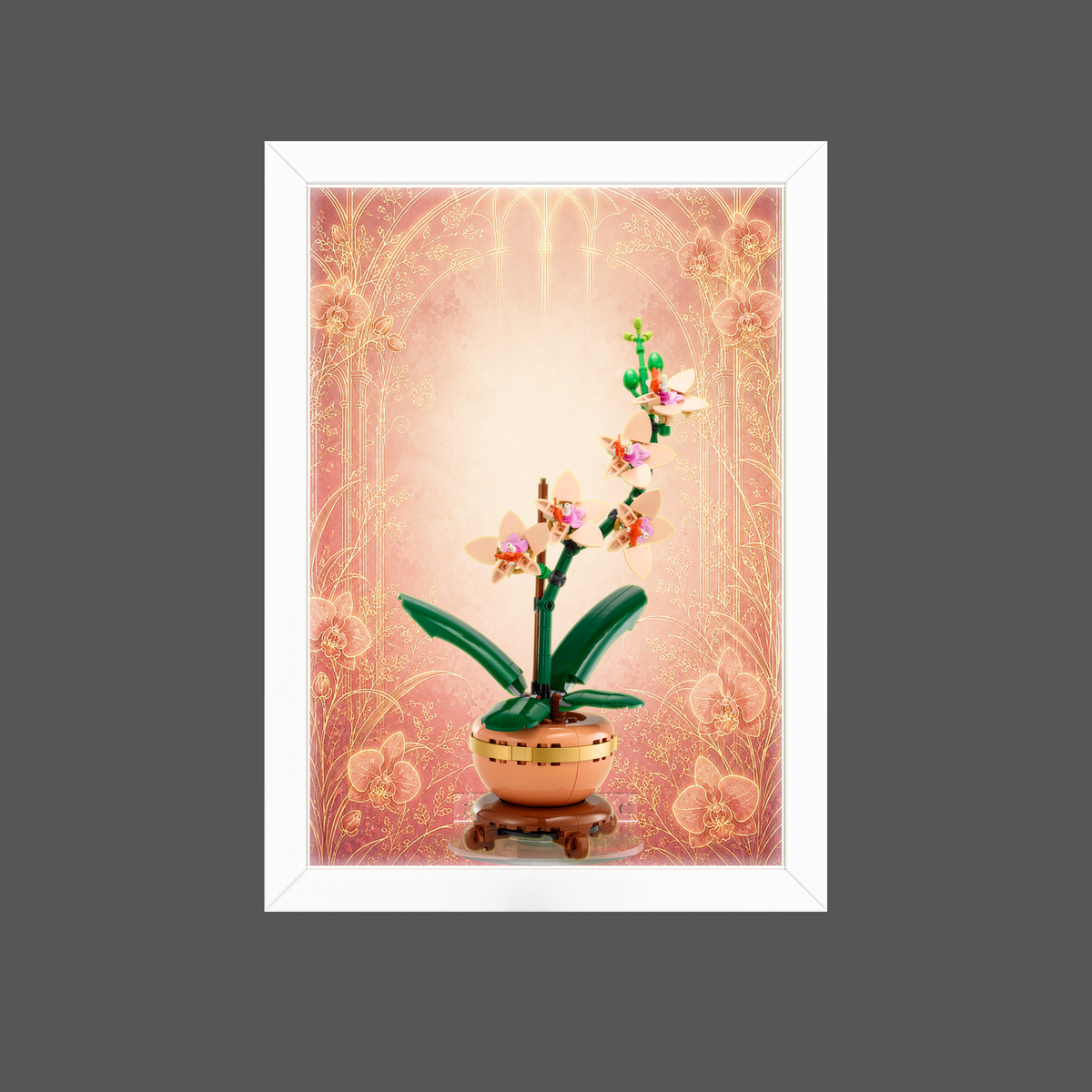 Acrylic Display Wall Mount for LEGO® Botanical Collection 10343/10344/10368/10369  (LEGO® Set NOT Include)