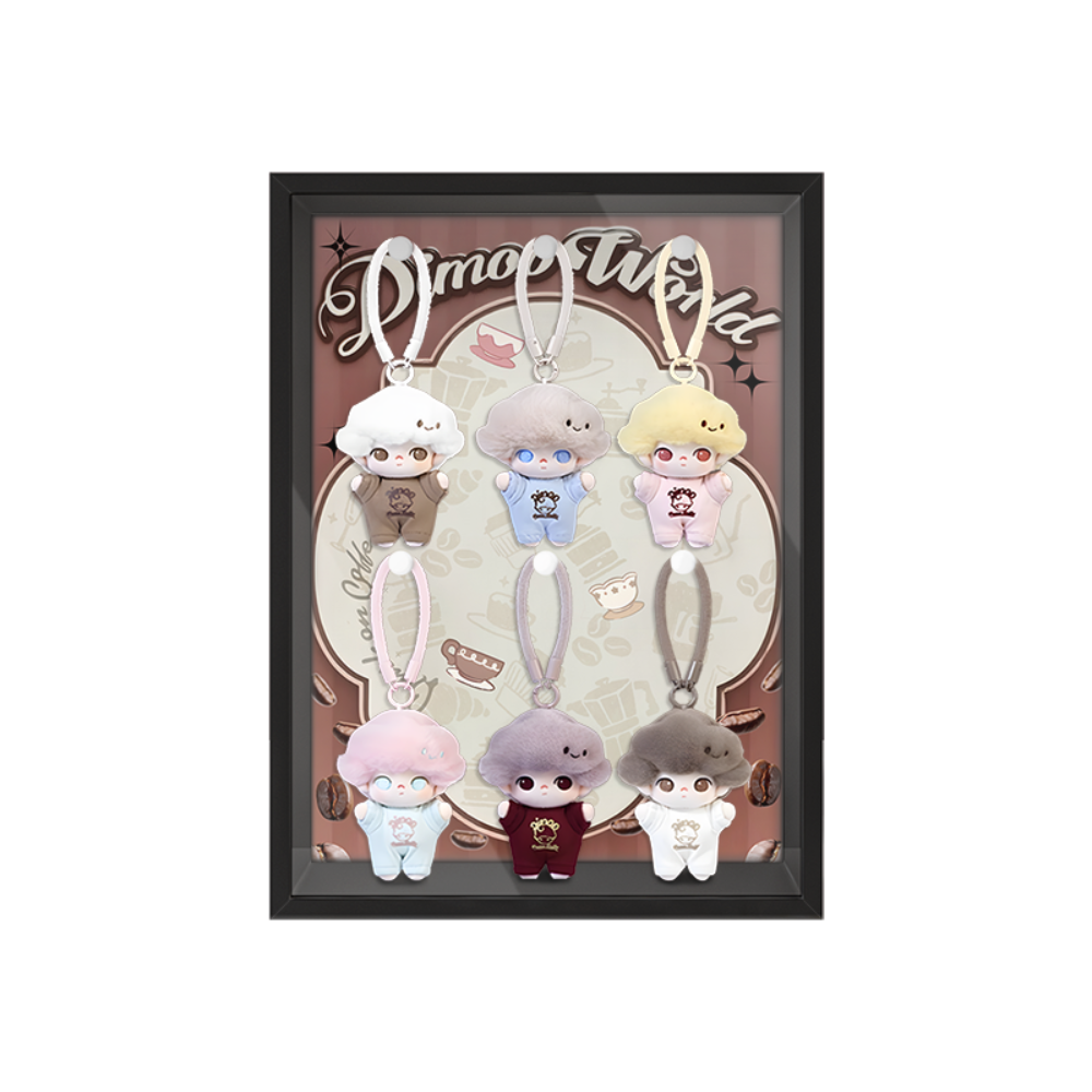 Acrylic Display Frame for POP MART® DIMOO  "Crush on Coffee Series"-Soft-faced Plush Keychain Plush Soft-Face Blind Box (Model Not Included)