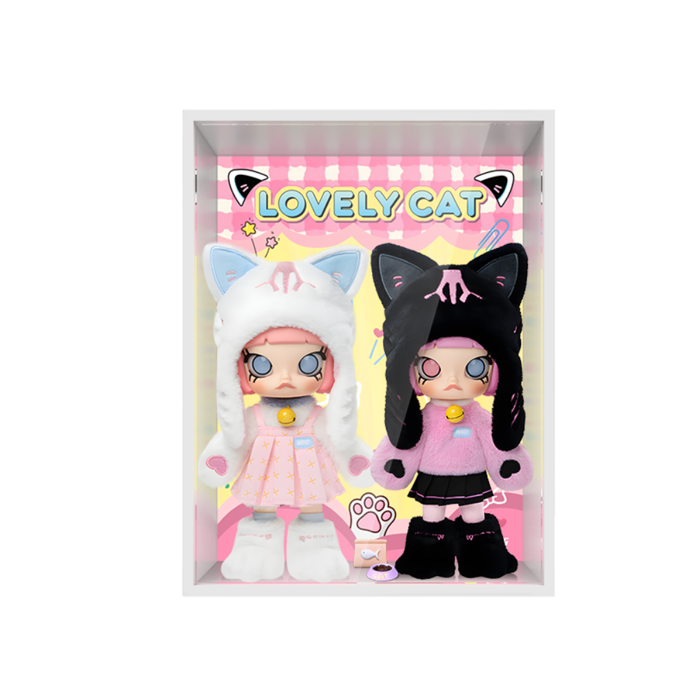 Acrylic Display Frame for POP MART® MOLLY "Peekaboo 1/8 Action Figure Series" (Model Not Included).