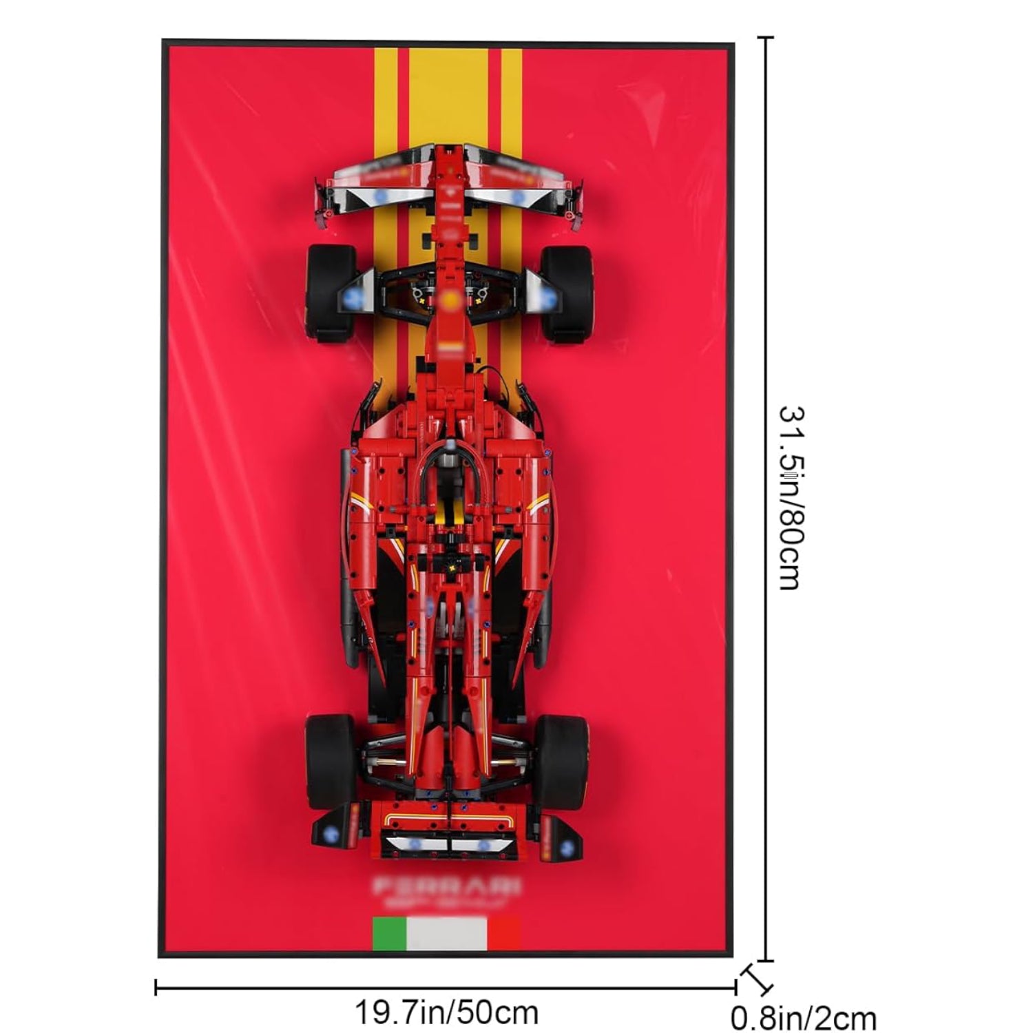 LED Light Acrylic Display Wall Mount for LEGO® 42207 Technic Ferrari SF-24 F1 Car (Lego Set Not Included)