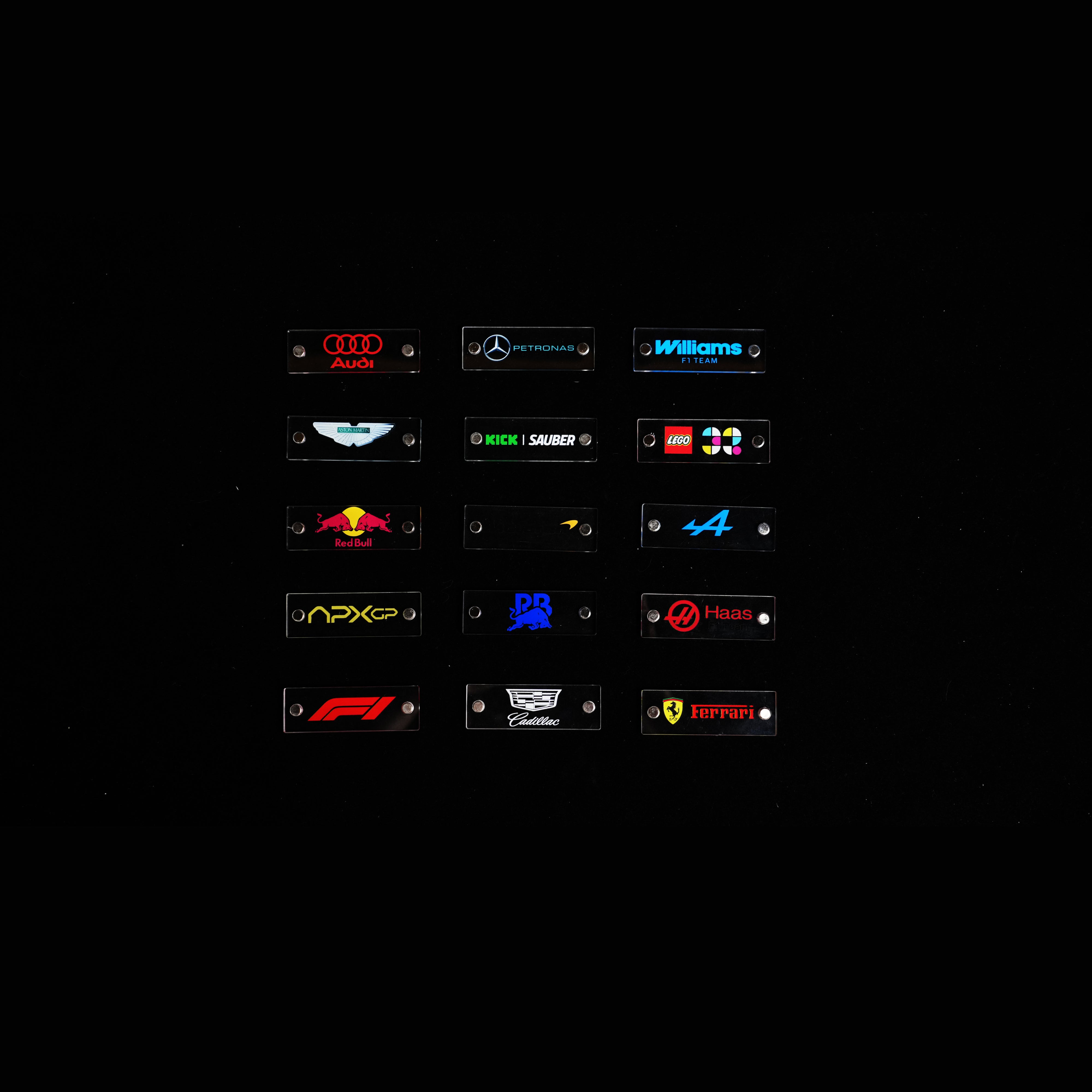 LED Light Acrylic Display Case for LEGO® Speed Champions F1 Car | 15 in 1 (LEGO® Set Not Included).
