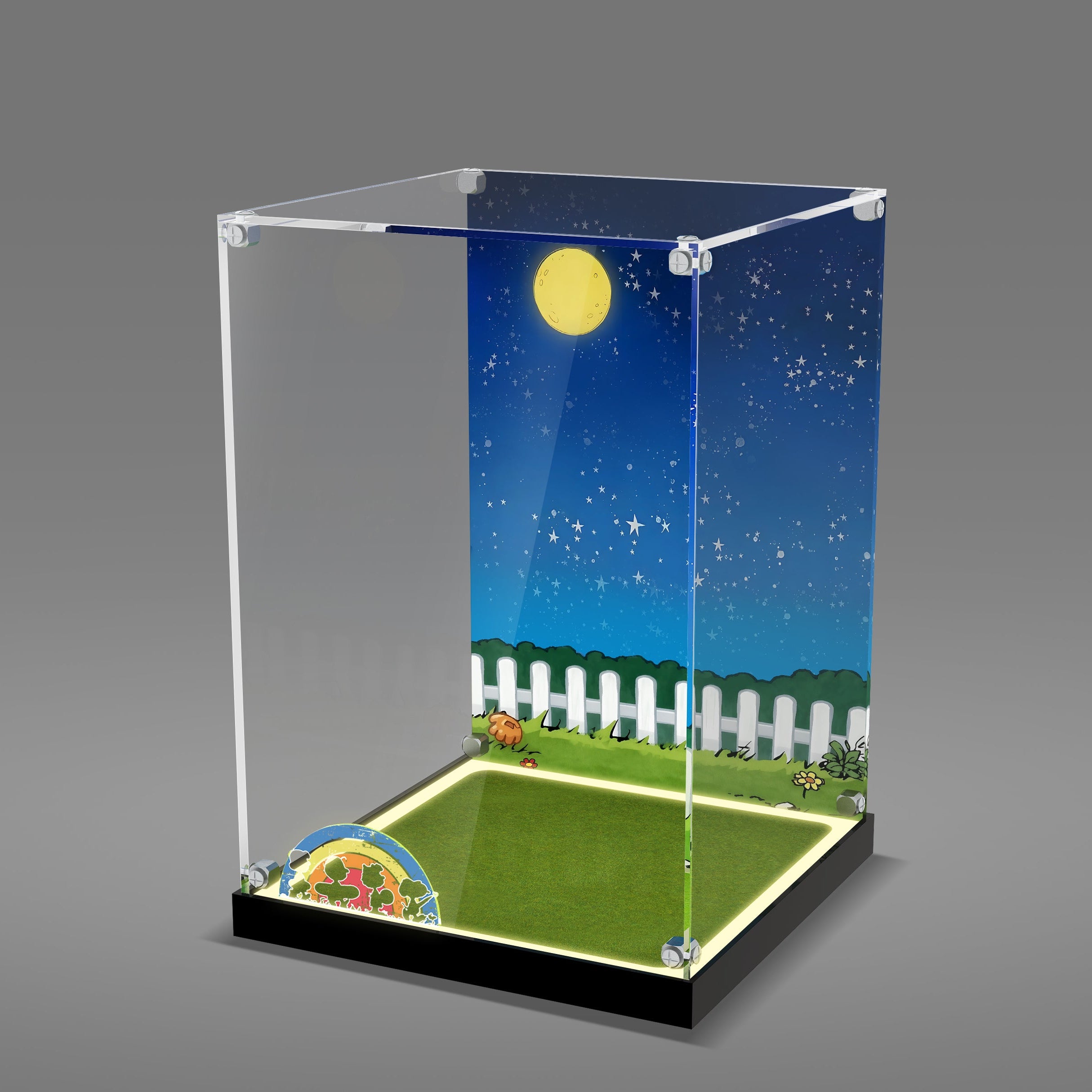 LED Light Acrylic Display Case for LEGO® Ideas 21368 Peanuts: Snoopy's Doghouse (LEGO® Set NOT Include)