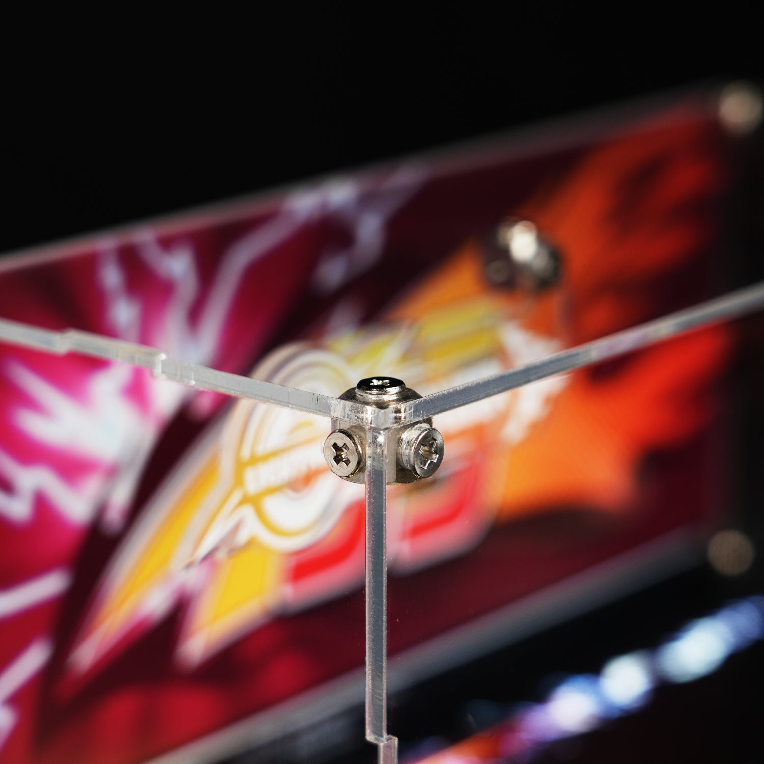 LED Light Acrylic Display Case for LEGO® Disney™ 77255 Lightning McQueen (LEGO® Set Not Included).