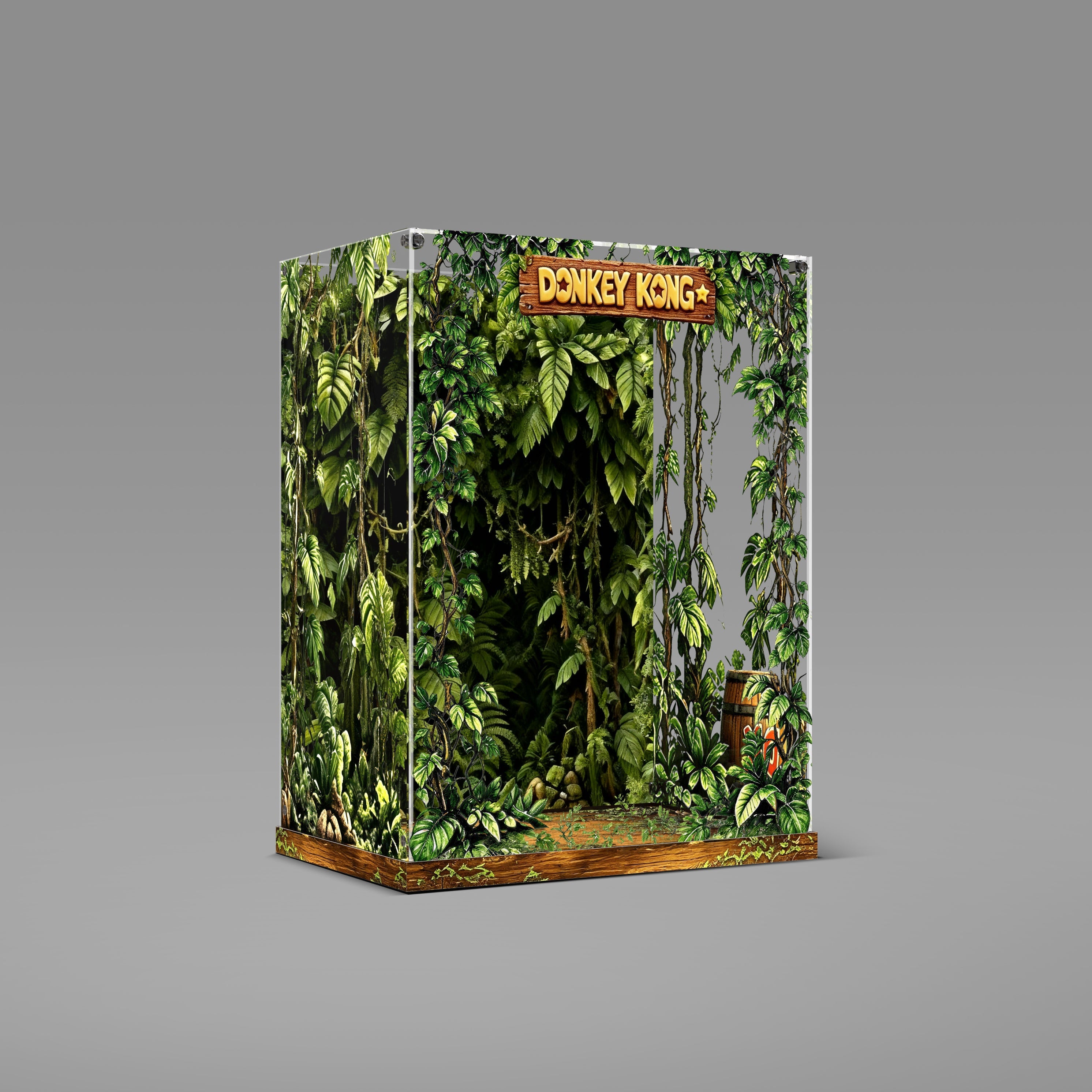 Acrylic Display Case for LEGO® Super Mario™ 72051 Donkey Kong™ Arcade (LEGO® Set Not Included)