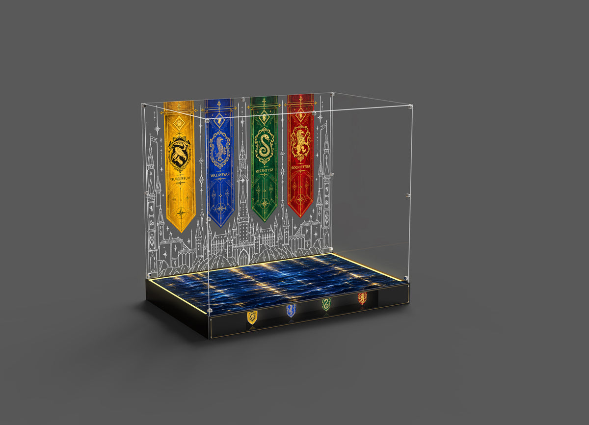 LED Light Acrylic Display Case for LEGO® Harry Potter™ 71043 Hogwarts™ Castle (LEGO® Set NOT Include)