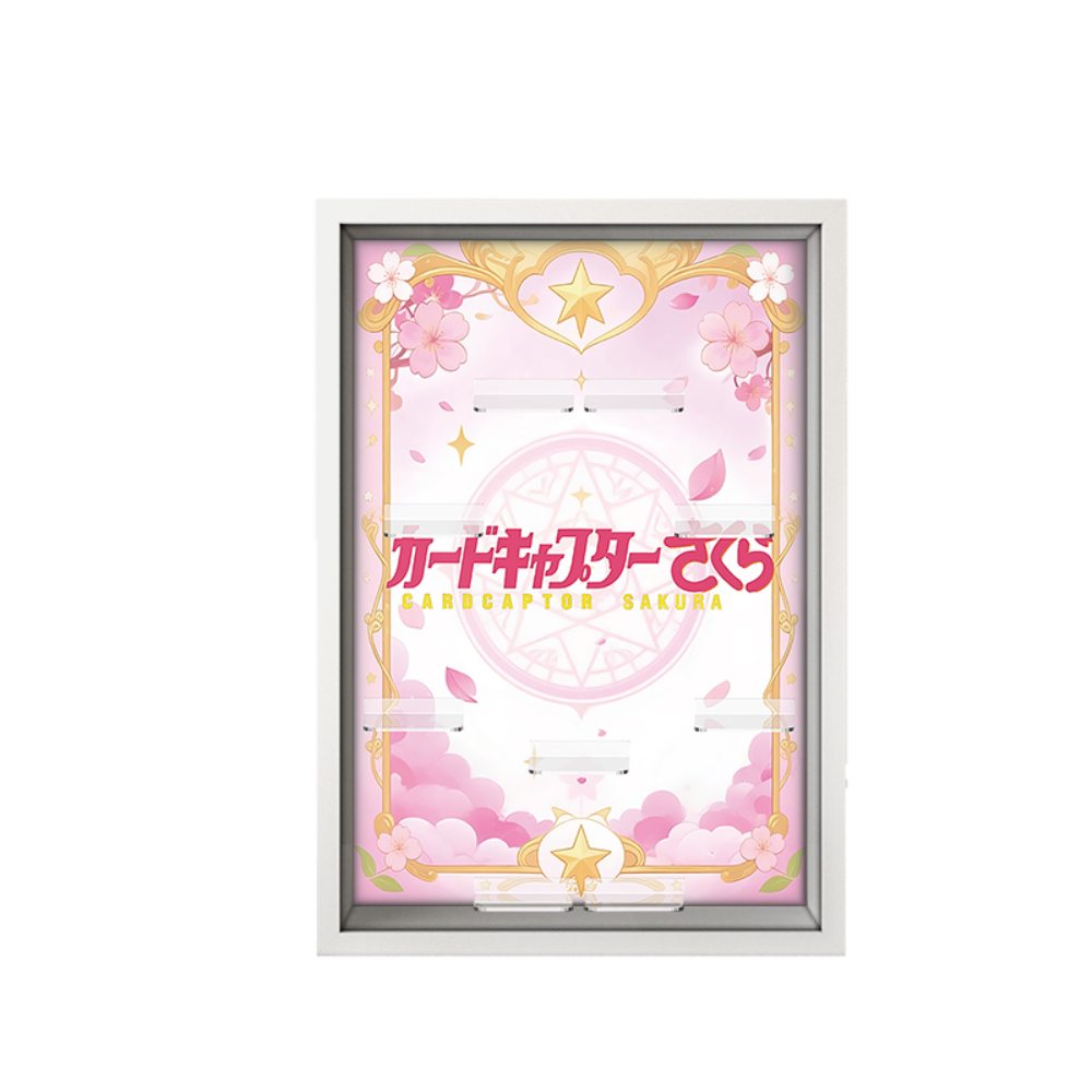 White Acrylic Display Frame for POP MART® Cardcaptor Sakura "Clear Card Series " (Model Not Included)