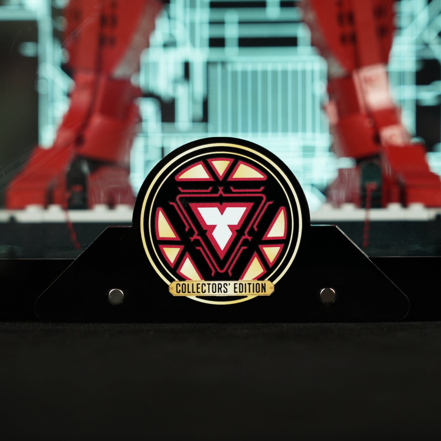 LED Light Acrylic Display Case for LEGO® Marvel™ 76344 Iron Man Mark 3 Collectors' Edition (LEGO® Set Not Included).