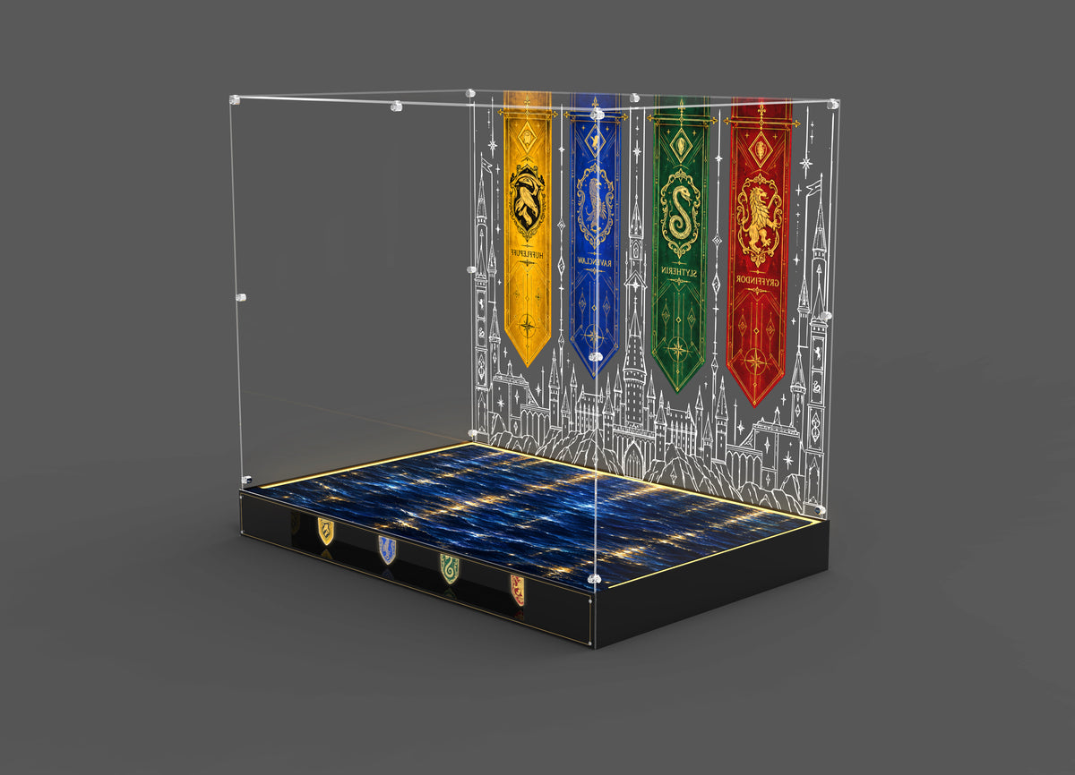 LED Light Acrylic Display Case for LEGO® Harry Potter™ 71043 Hogwarts™ Castle (LEGO® Set NOT Include)