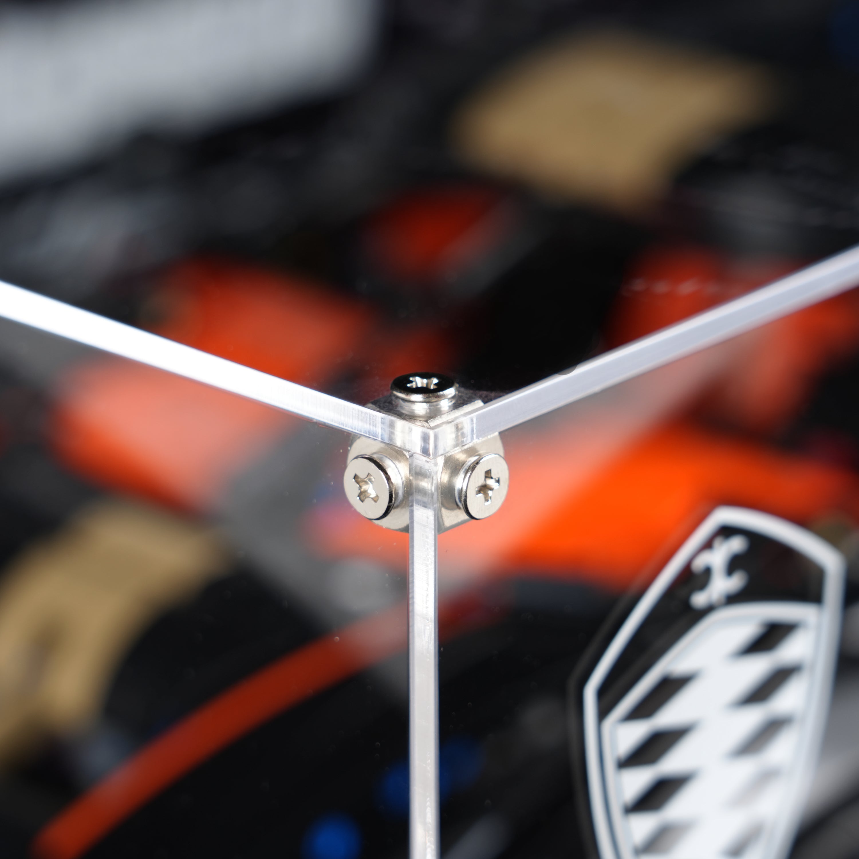 LED Light Acrylic Display Case for LEGO® Technic 42232 Koenigsegg Sadair's Spear Megacar (LEGO® Set Not Included).