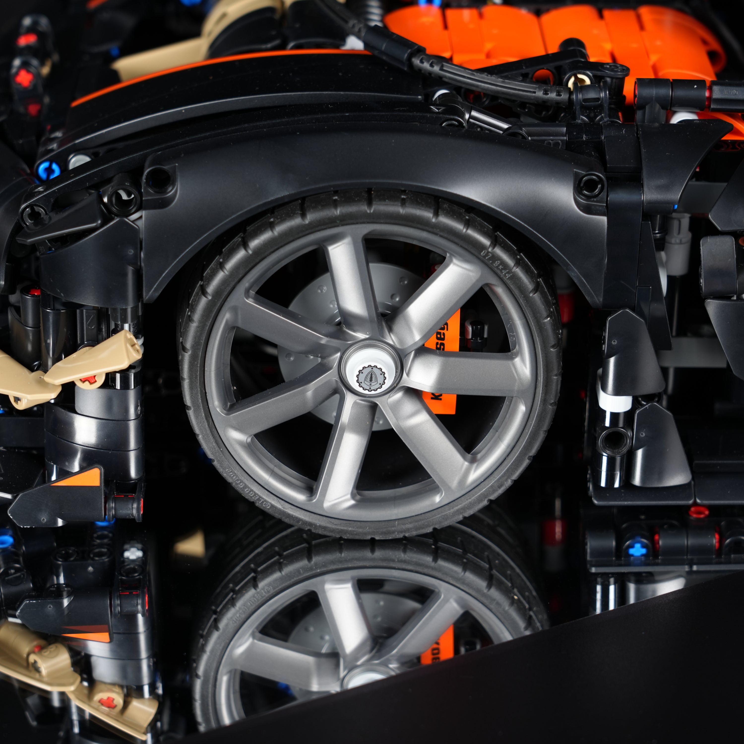 LED Light Acrylic Display Case for LEGO® Technic 42232 Koenigsegg Sadair's Spear Megacar (LEGO® Set Not Included).