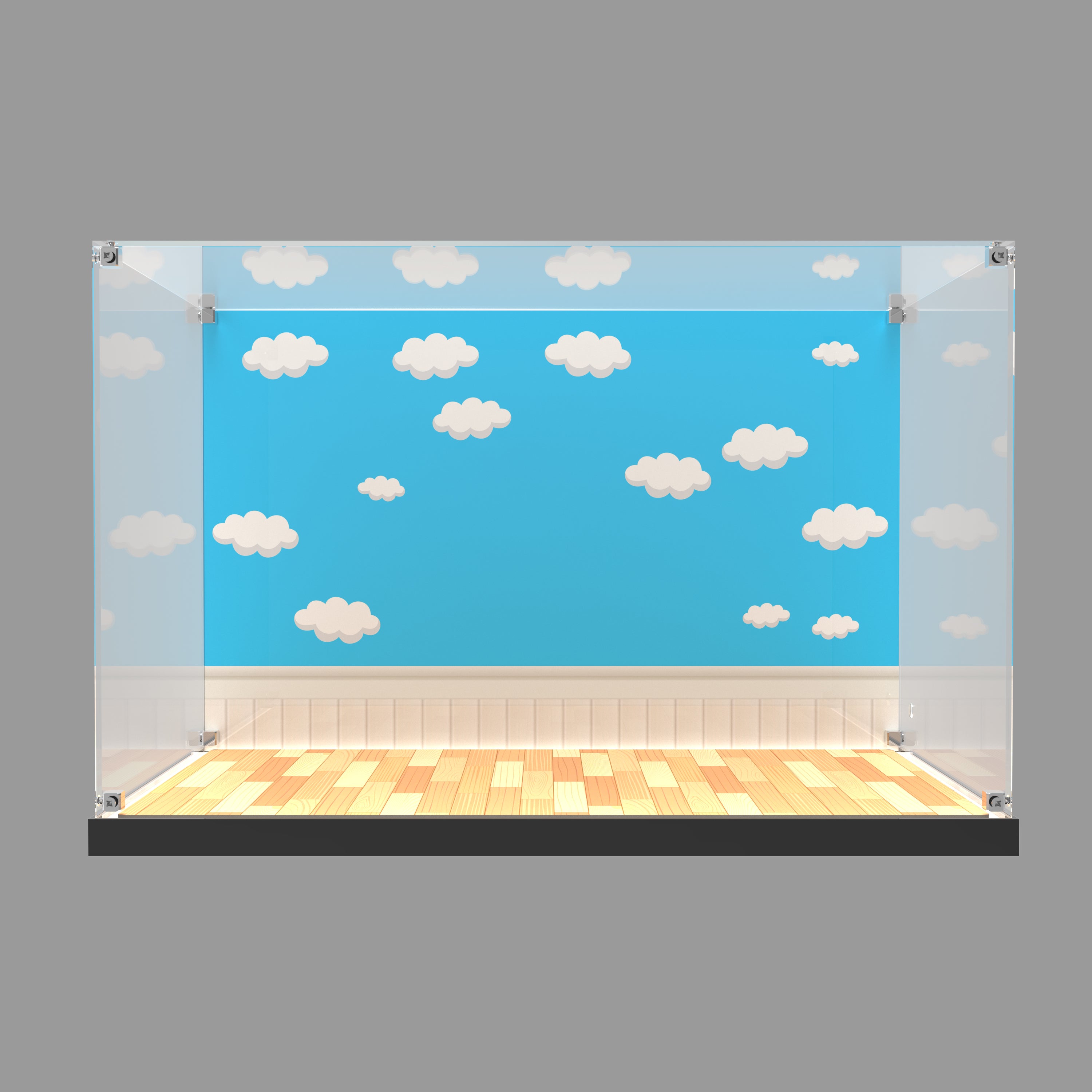 LED Light Acrylic Display Case for LEGO® Disney™ 43301 Toy Story Slinky Dog Bookends (LEGO® Set NOT Include)