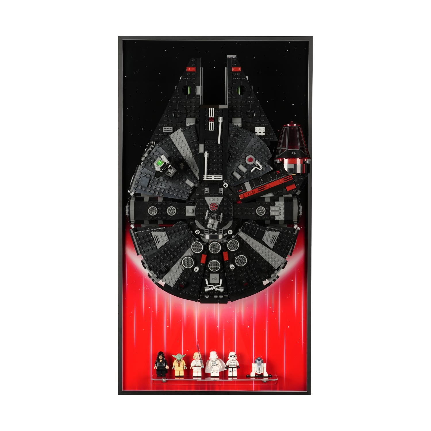 Display Wall Mount for LEGO® Star Wars™ 75257/75389 Millennium Falcon/Dark Falcon (LEGO® Set NOT Include)