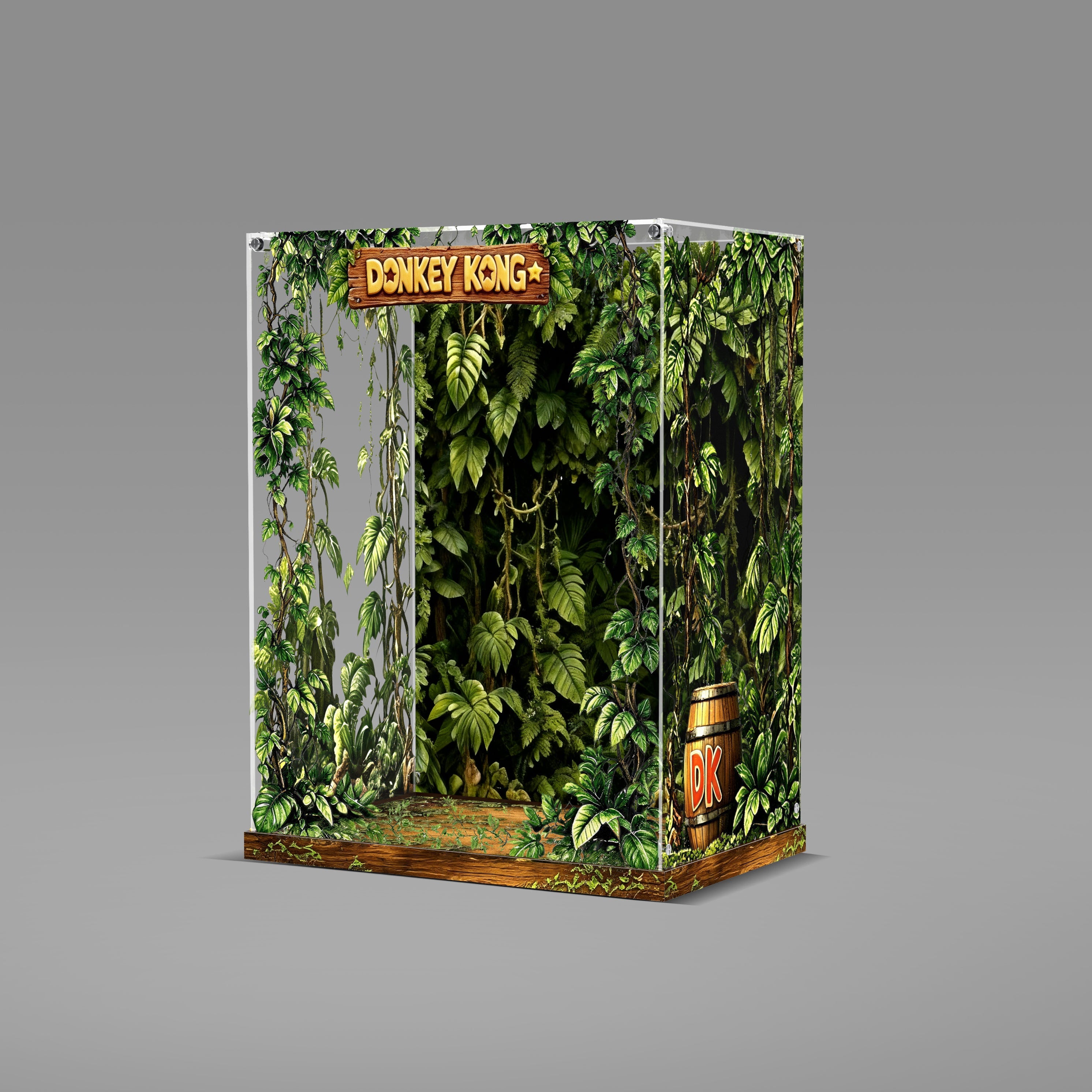 Acrylic Display Case for LEGO® Super Mario™ 72051 Donkey Kong™ Arcade (LEGO® Set Not Included)