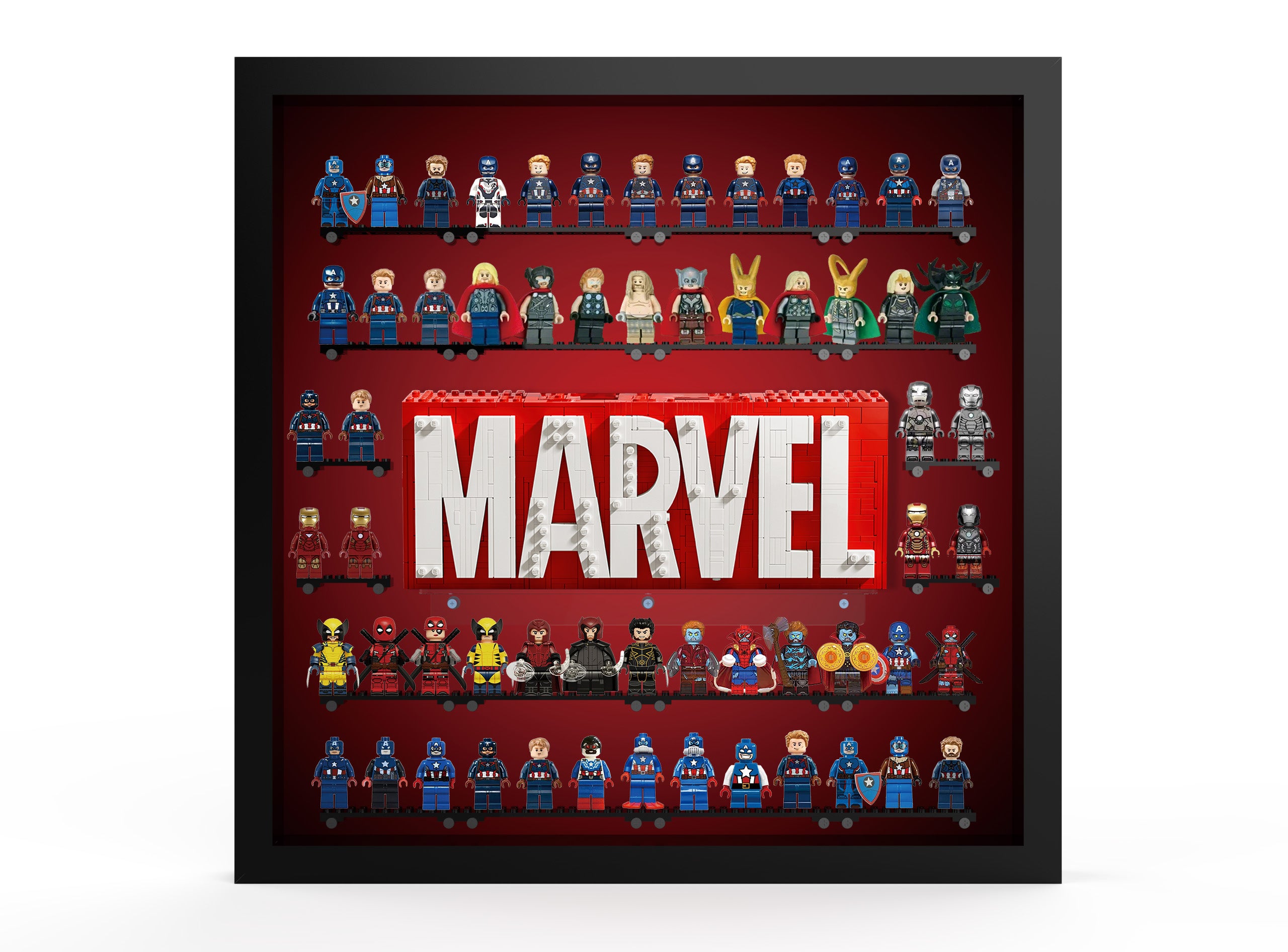 Display Wall Mount for LEGO® Marvel™ (Minifigures NOT Included)