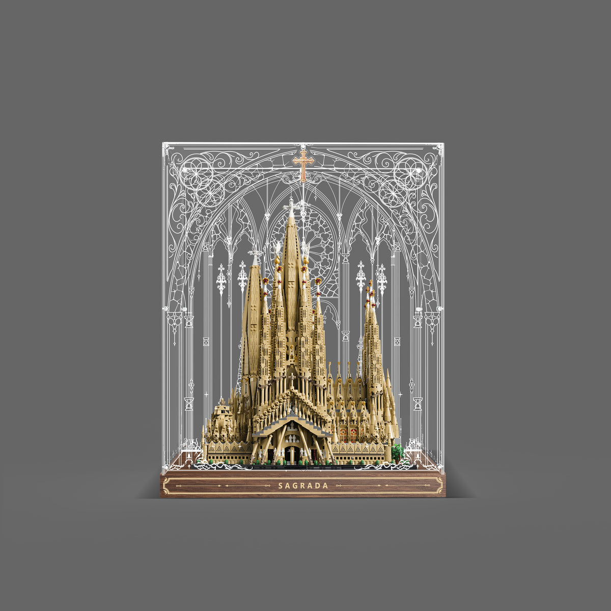 Acrylic Display Case for LEGO® Architecture 21065 Sagrada Família (LEGO® Set Not Included)