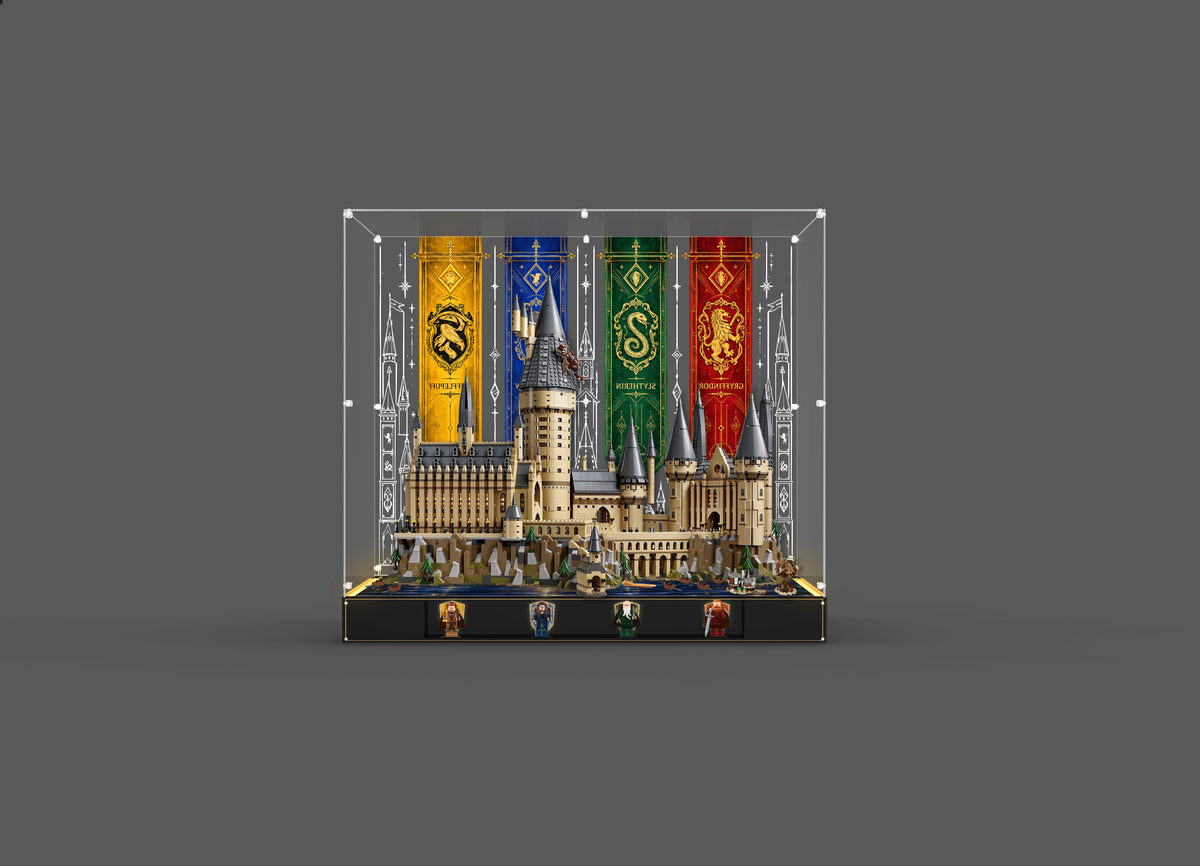 LED Light Acrylic Display Case for LEGO® Harry Potter™ 71043 Hogwarts™ Castle (LEGO® Set NOT Include)