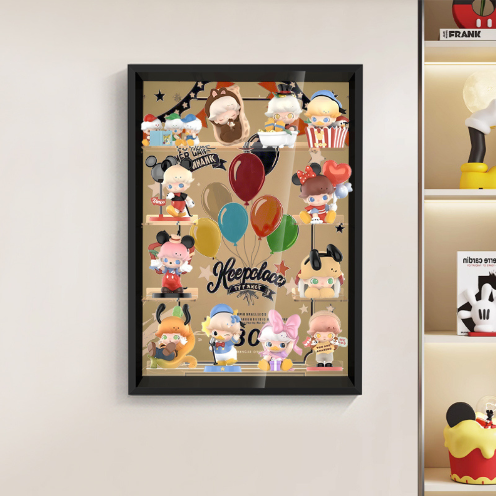 Acrylic Display Frame for POP MART® DIMOO "WORLD × DISNEY Series Figures"  (Model Not Included).