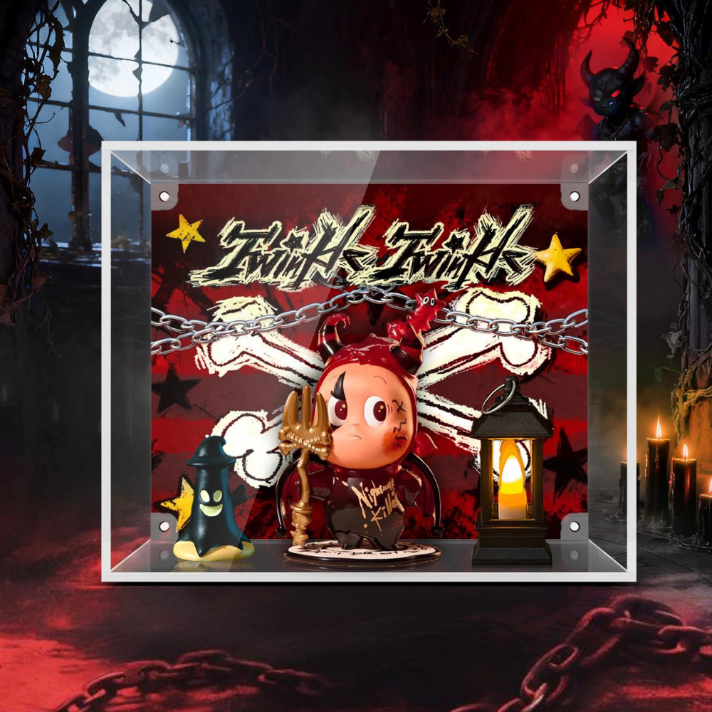 Acrylic Display Case for POP MART® Twinkle Twinkle “Little Devil Star Figure“   (Model Not Included)