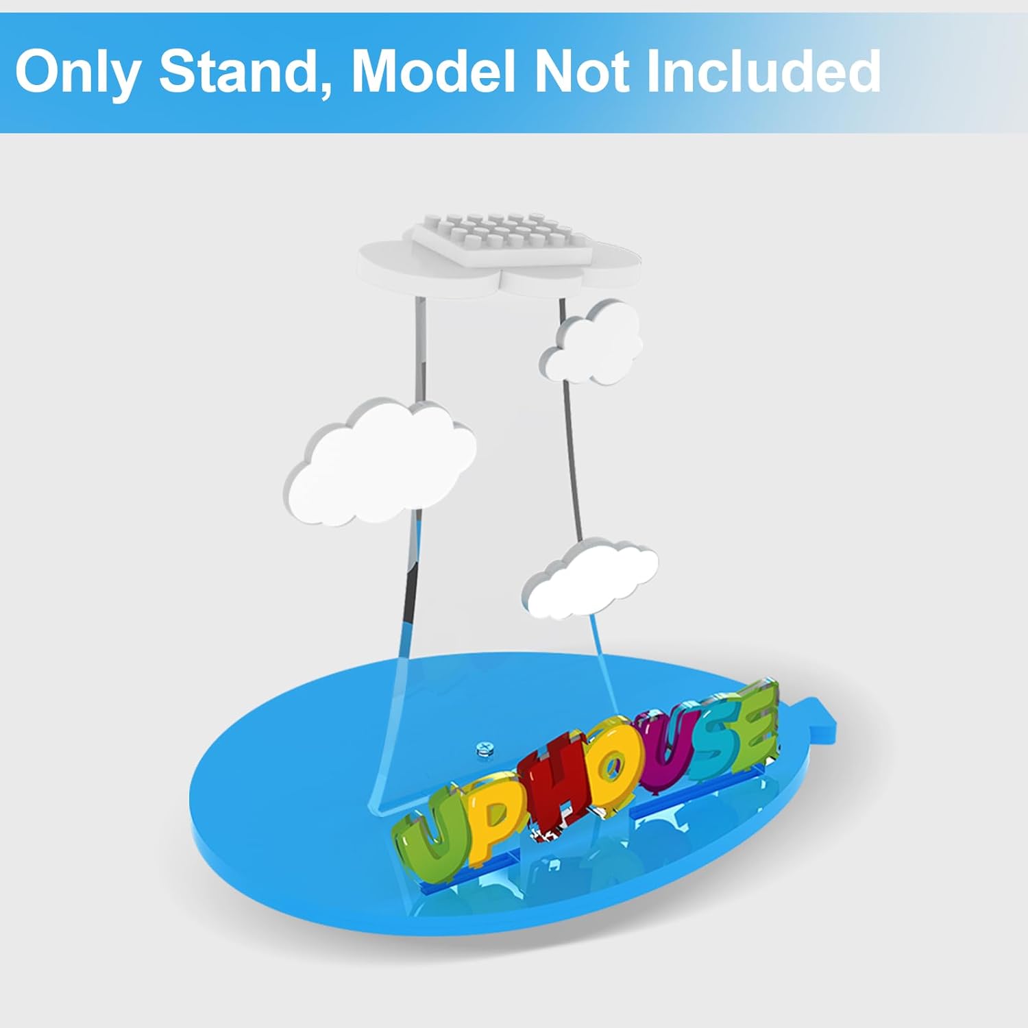 Nookbricks Acrylic Display Stand for Lego Disney Up House Building Toy Set, Display Bracket Compatible with Lego 43217