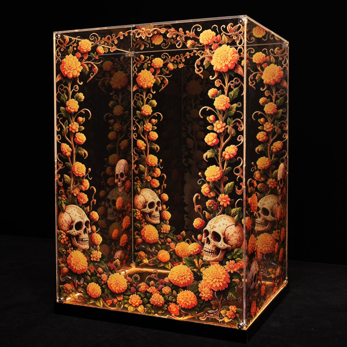 LED Light Acrylic Display Case for LEGO® Ideas 21372 La Catrina (LEGO® Set Not Included)