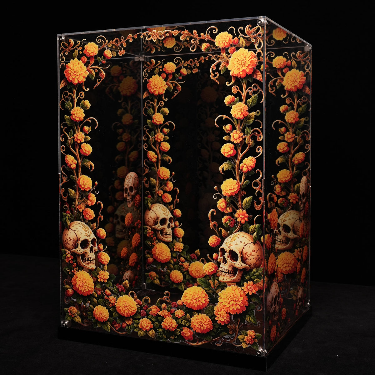 LED Light Acrylic Display Case for LEGO® Ideas 21372 La Catrina (LEGO® Set Not Included)