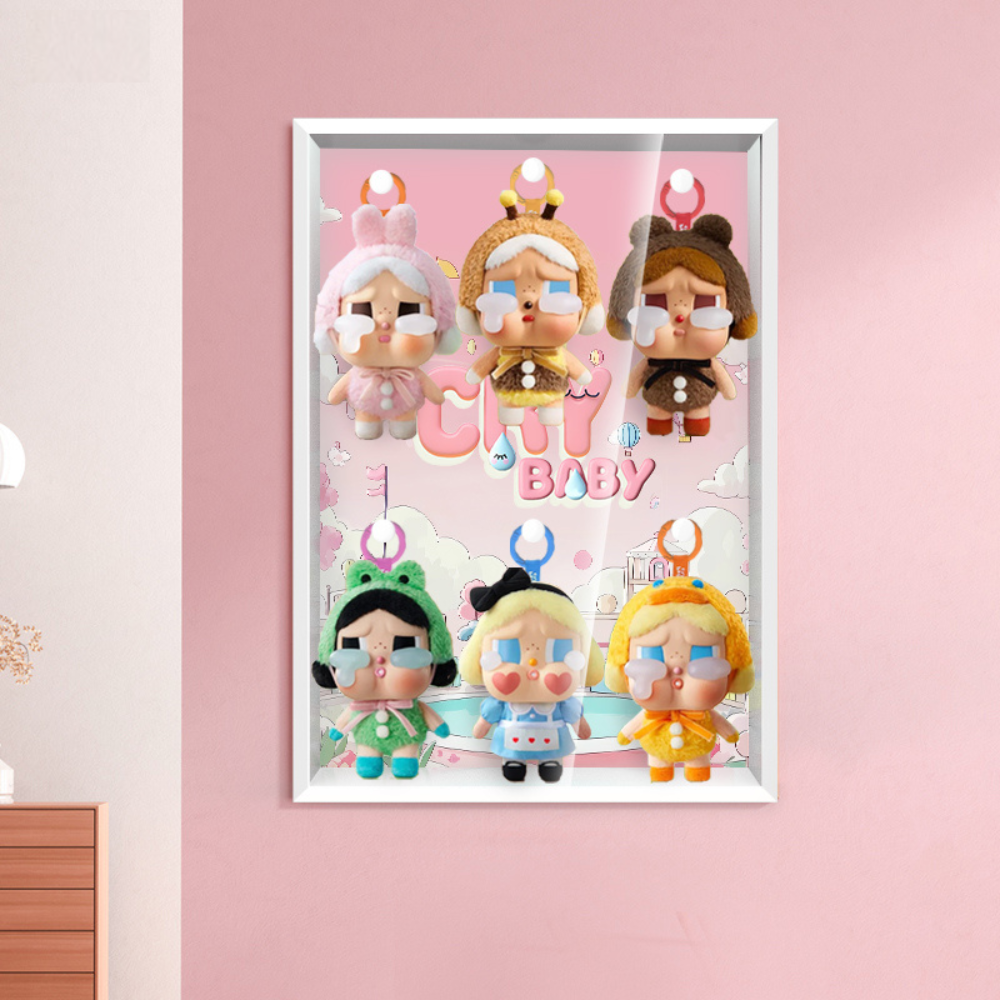 Acrylic Display Frame for POP MART® CRYBABY "Crying Again Series"  (Model Not Included).
