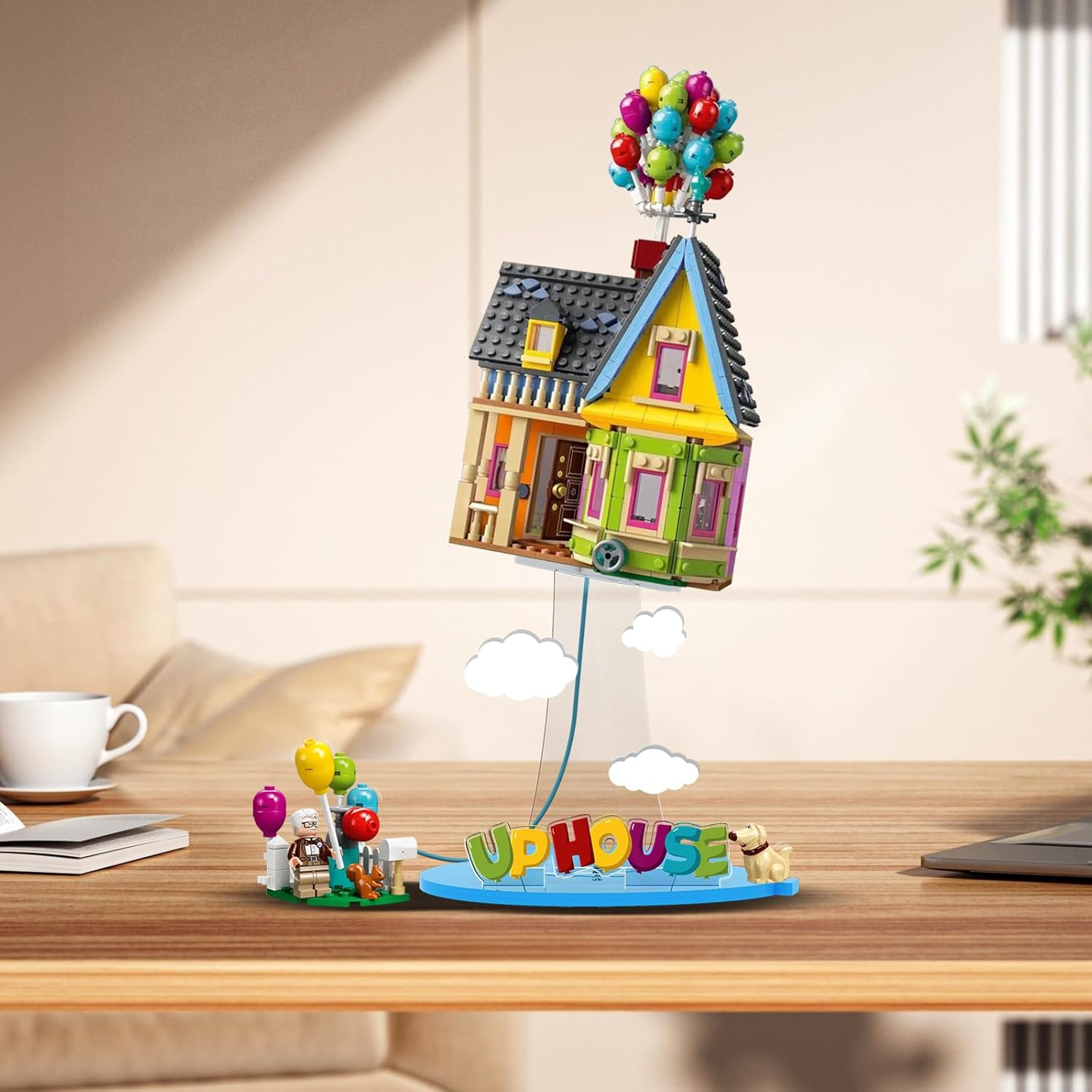 Nookbricks Acrylic Display Stand for Lego Disney Up House Building Toy Set, Display Bracket Compatible with Lego 43217
