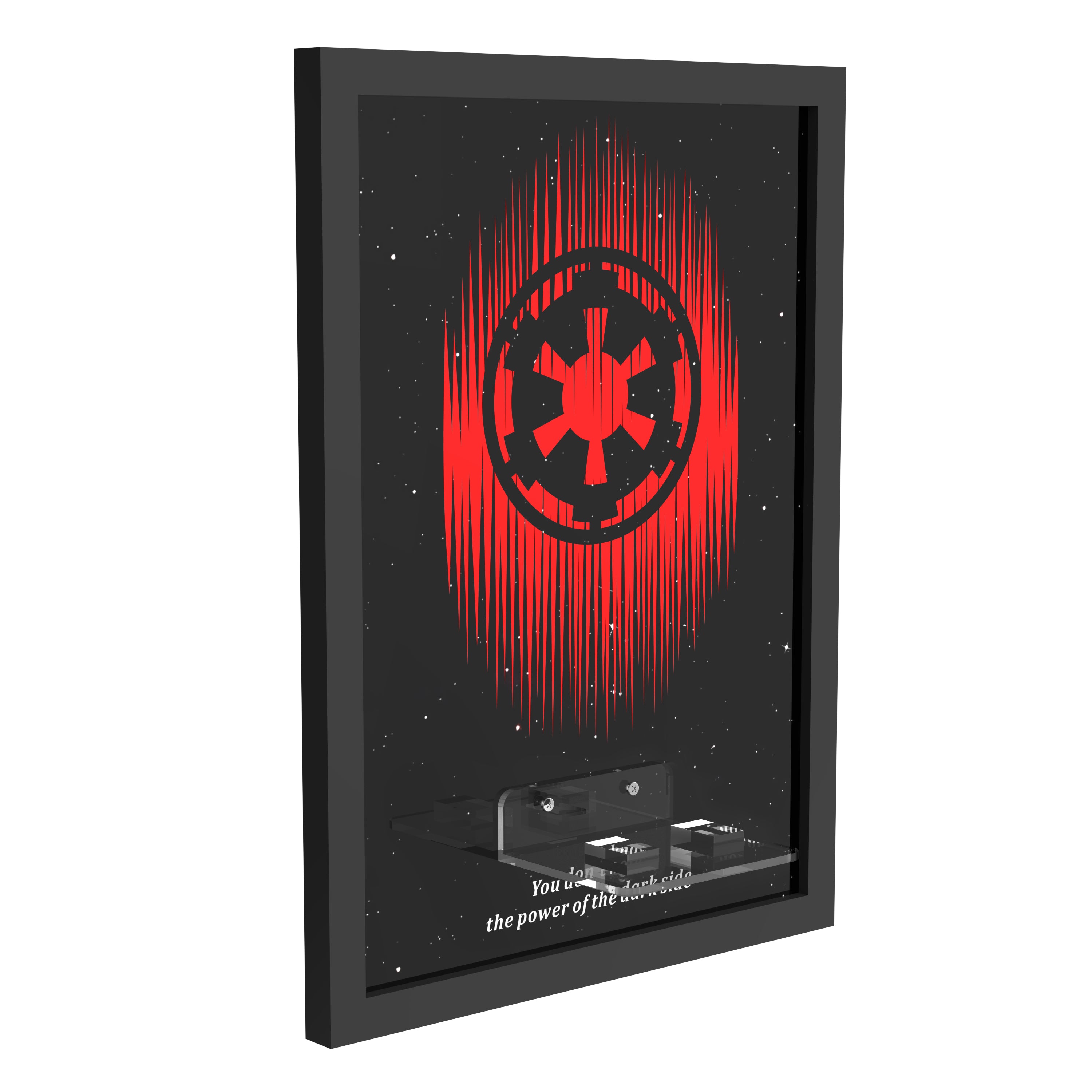 Display Wall Mount for LEGO® Star Wars™ 75461 Up-Scaled Darth Vader™ Minifigu (LEGO® Set Not Included).