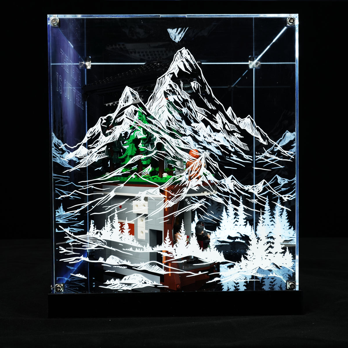 LED Light Acrylic Display Case for Ideas 21369 The X-Files (LEGO® Set Not Included)