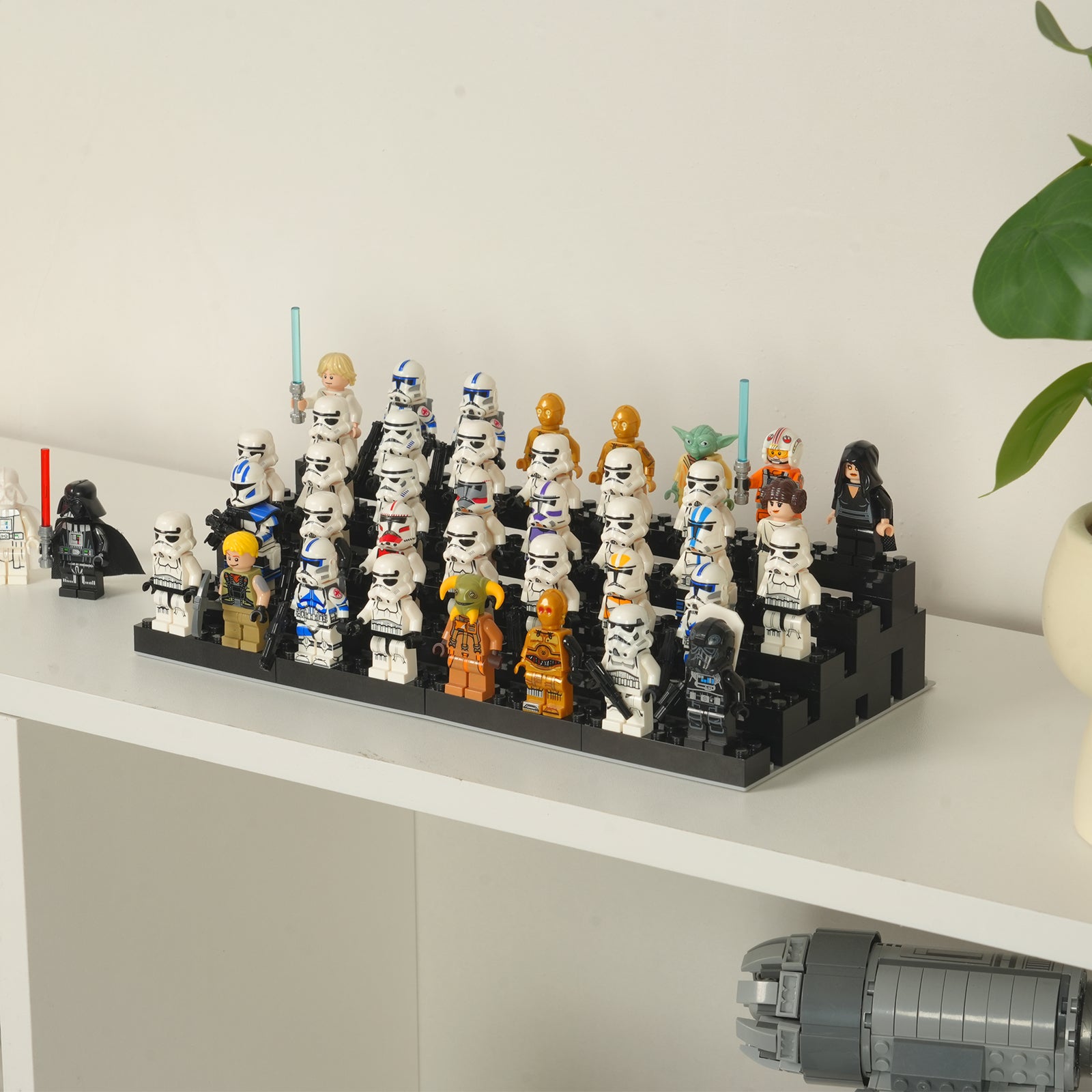 Universal Stepped Tier Display Stand for LEGO® Minifigures (Minifigures NOT Included)