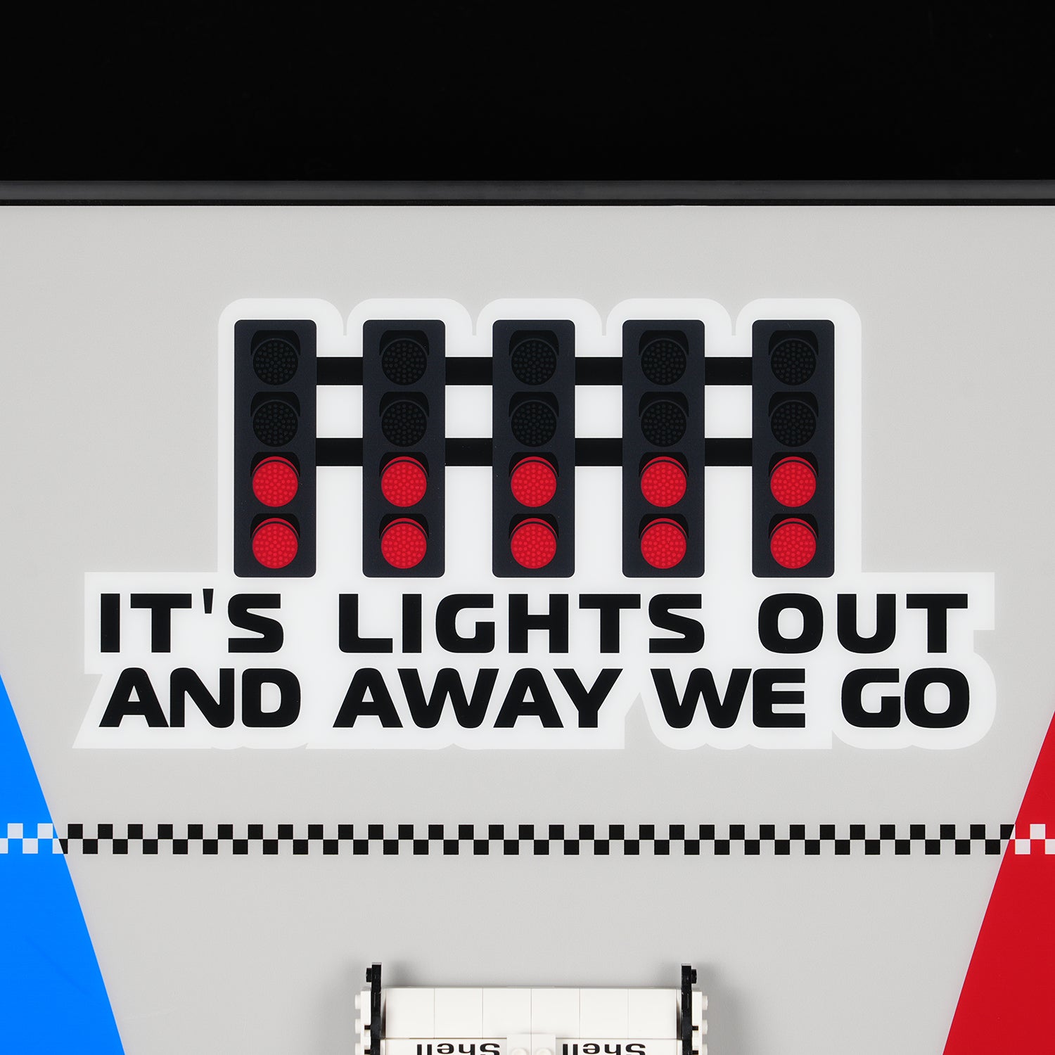 Acrylic Display Wall Mount for LEGO® Icons 10330+10353+11375 - McLaren MP4/4 & Ayrton Senna + Williams Racing FW14B & Nigel Mansell + Ferrari F2004 & Michael Schumacher F1 Car (LEGO® Set NOT Include)