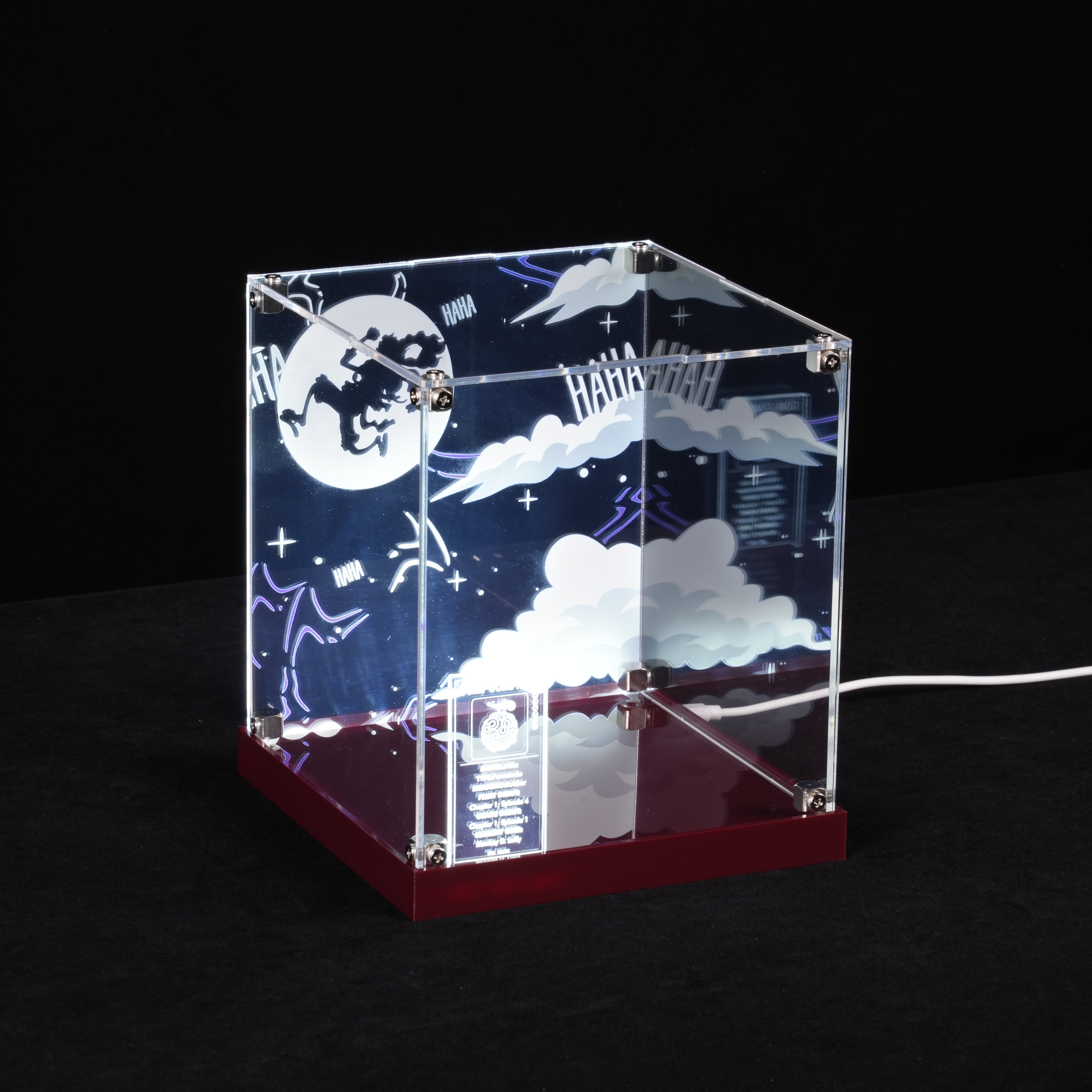LED Light Acrylic Display Case for LEGO® One Piece 75647 Gum-Gum Fruit (LEGO® Set NOT Include)