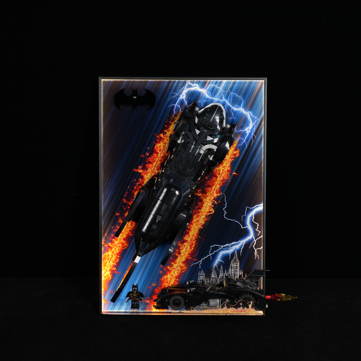 LED Display Wall Mount for LEGO® Batman™ 42239/76332 Batmobile™ Tumbler  (LEGO® Set NOT Included)