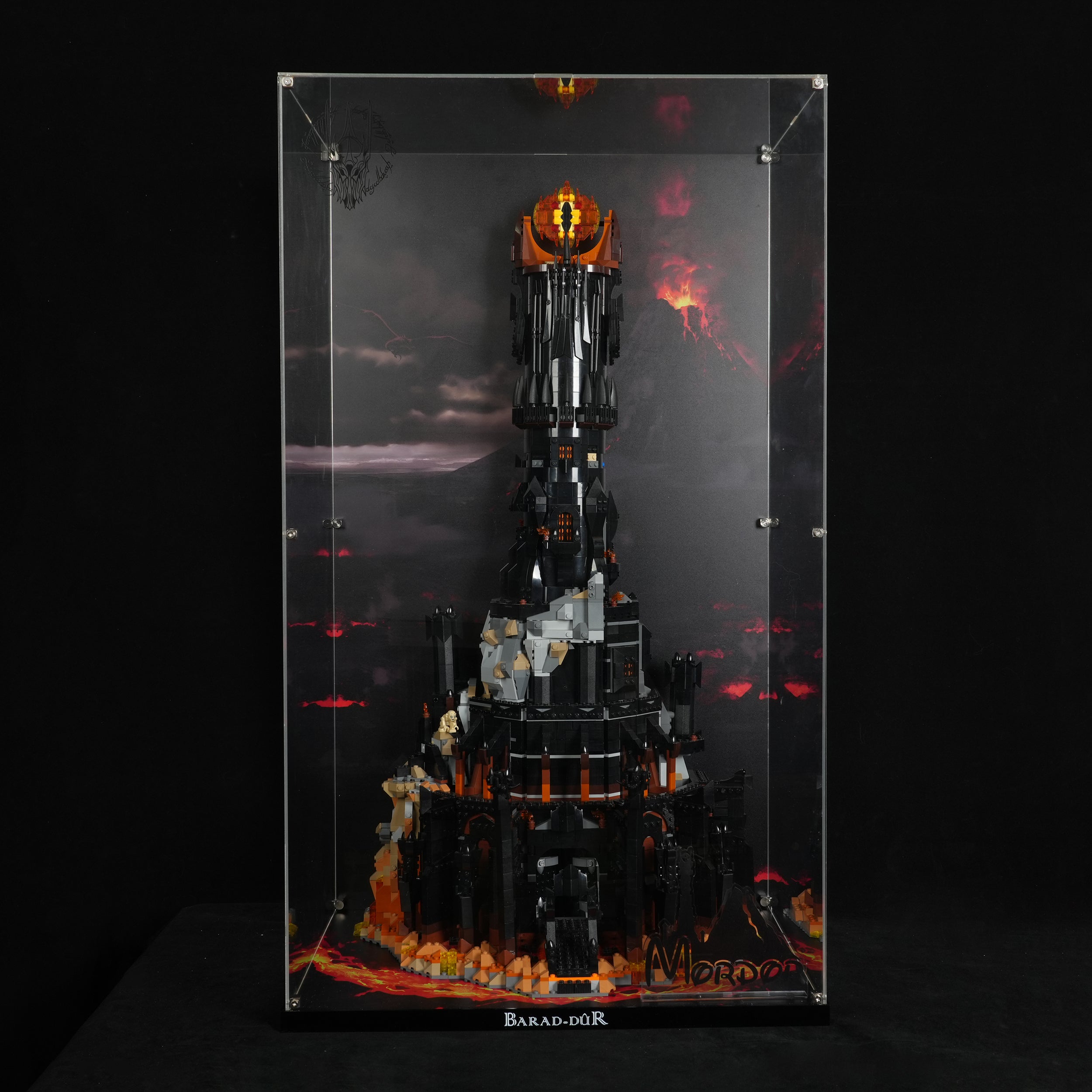 Acrylic Display Case for LEGO® Lord of the Rings™ 10333 The Lord of the Rings: Barad-dûr™ (LEGO® Set NOT Included)
