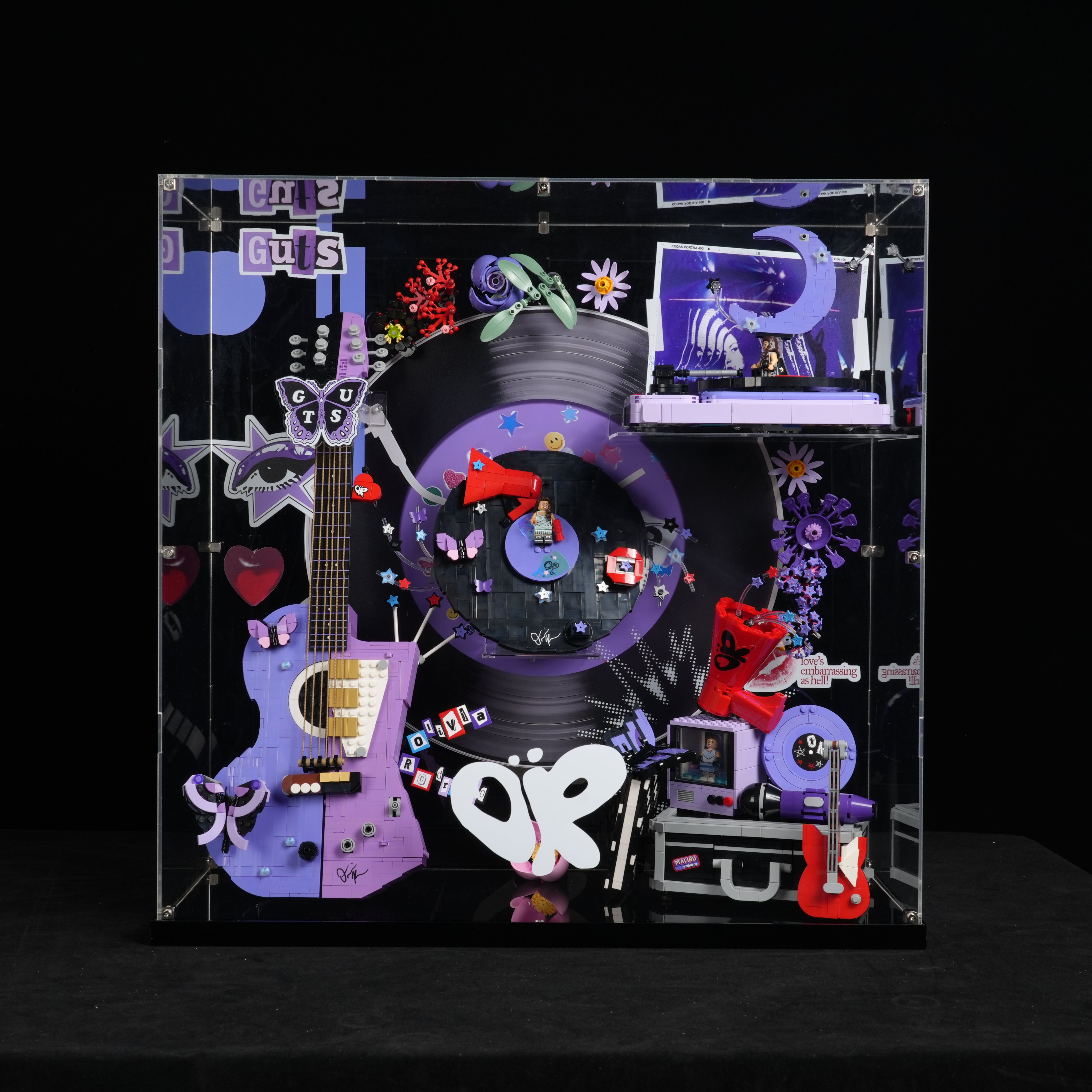 Acrylic Display Case for LEGO® Editions 43031 & 43030 & 43029 & 11507 & 43028 Olivia Rodrigo's Collection (LEGO® Set Not Included)