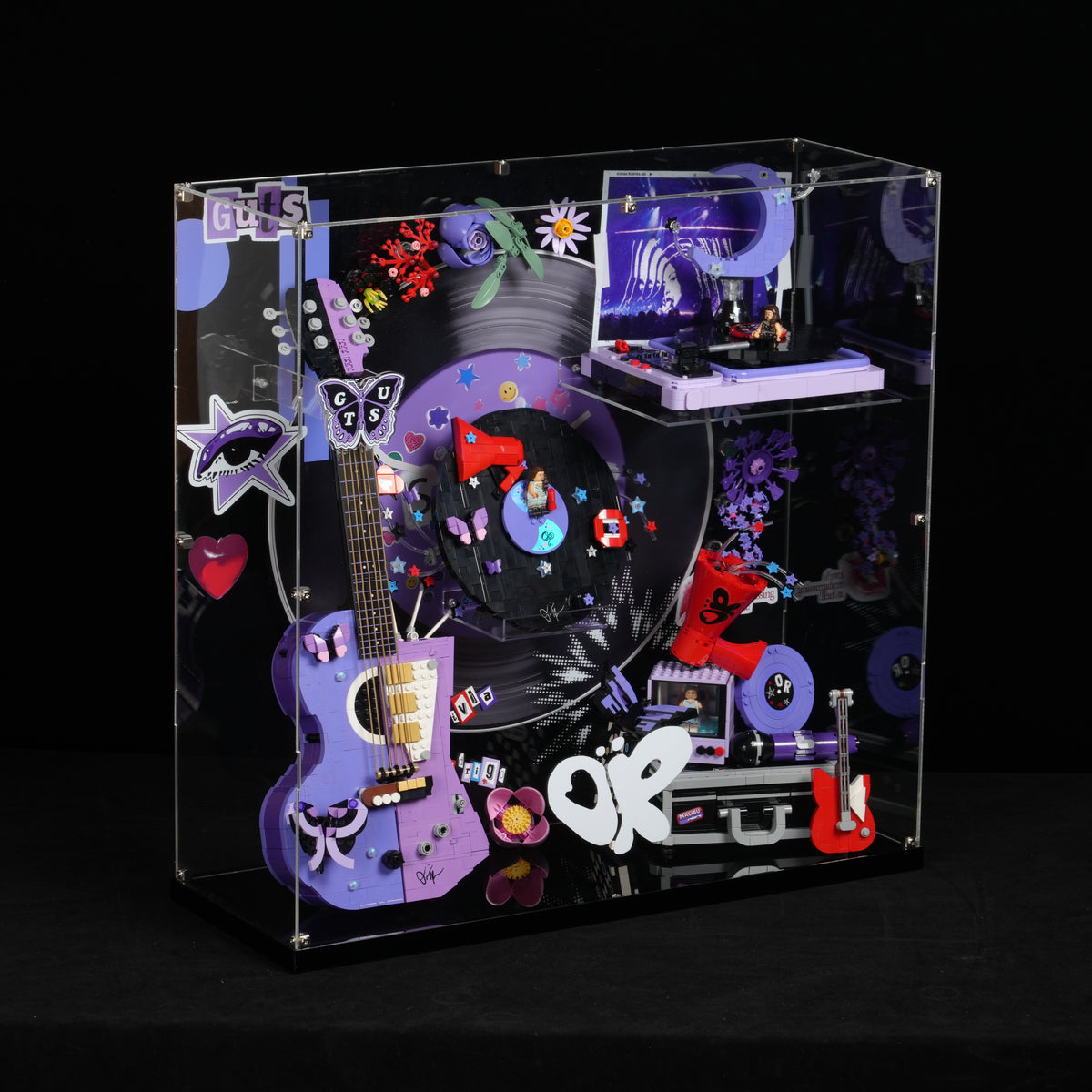Acrylic Display Case for LEGO® Editions 43031 & 43030 & 43029 & 11507 & 43028 Olivia Rodrigo's Collection (LEGO® Set Not Included)