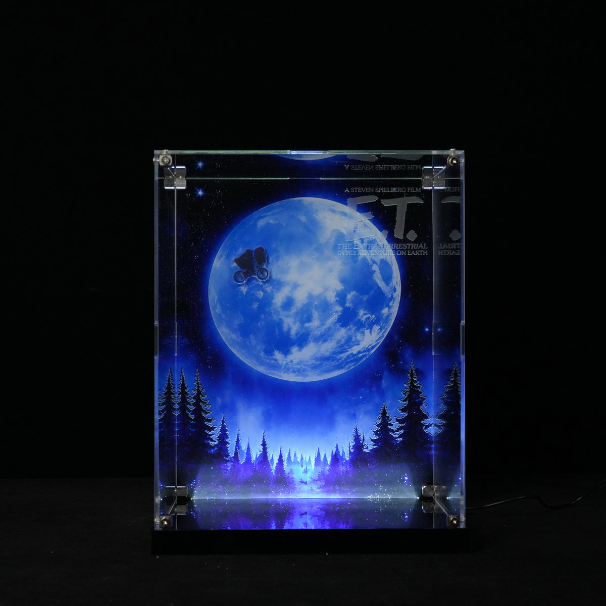 LED Light Acrylic Display Case for LEGO® Ideas 21370 E.T. the Extra-Terrestrial (LEGO® Set NOT Included)