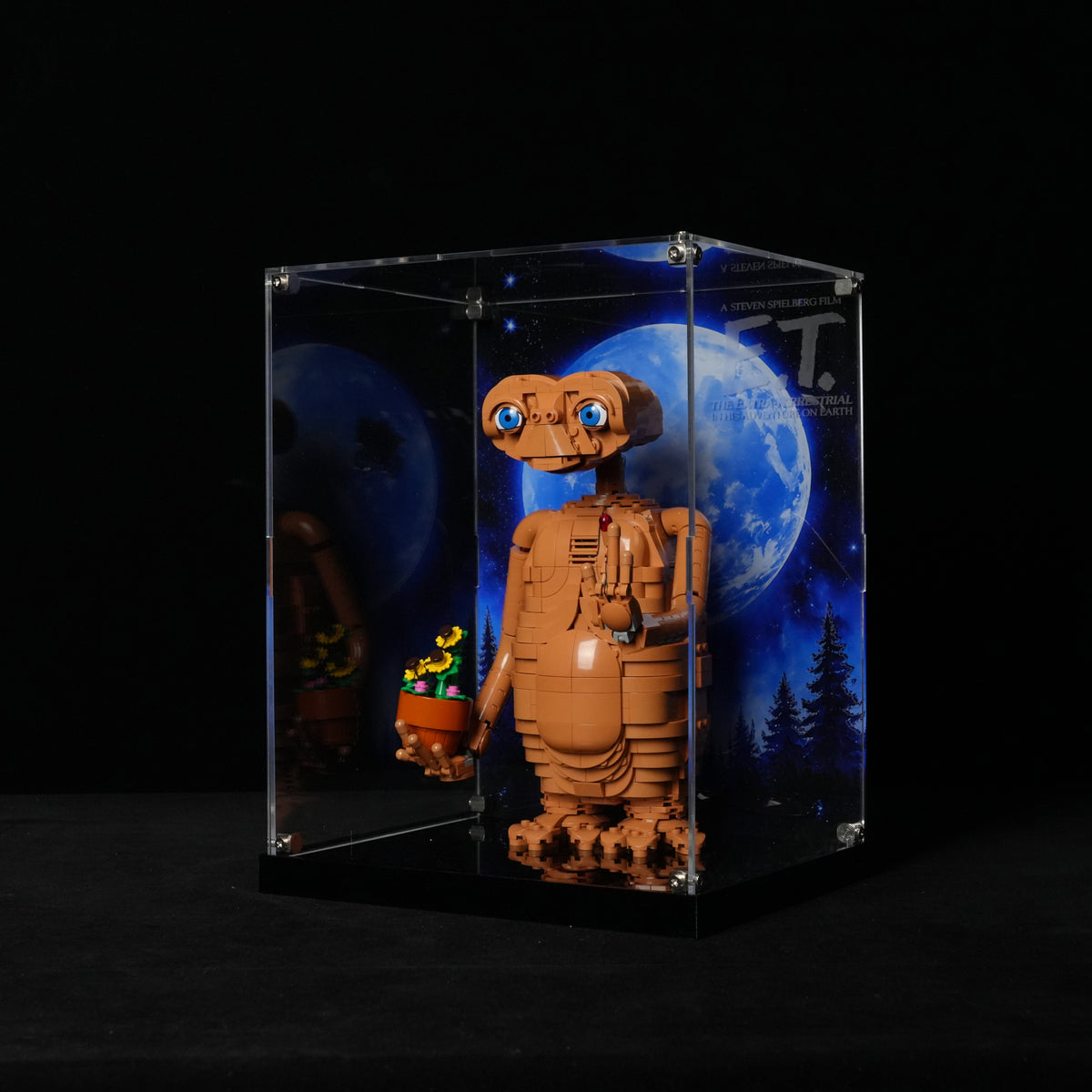 LED Light Acrylic Display Case for LEGO® Ideas 21370 E.T. the Extra-Terrestrial (LEGO® Set NOT Included)