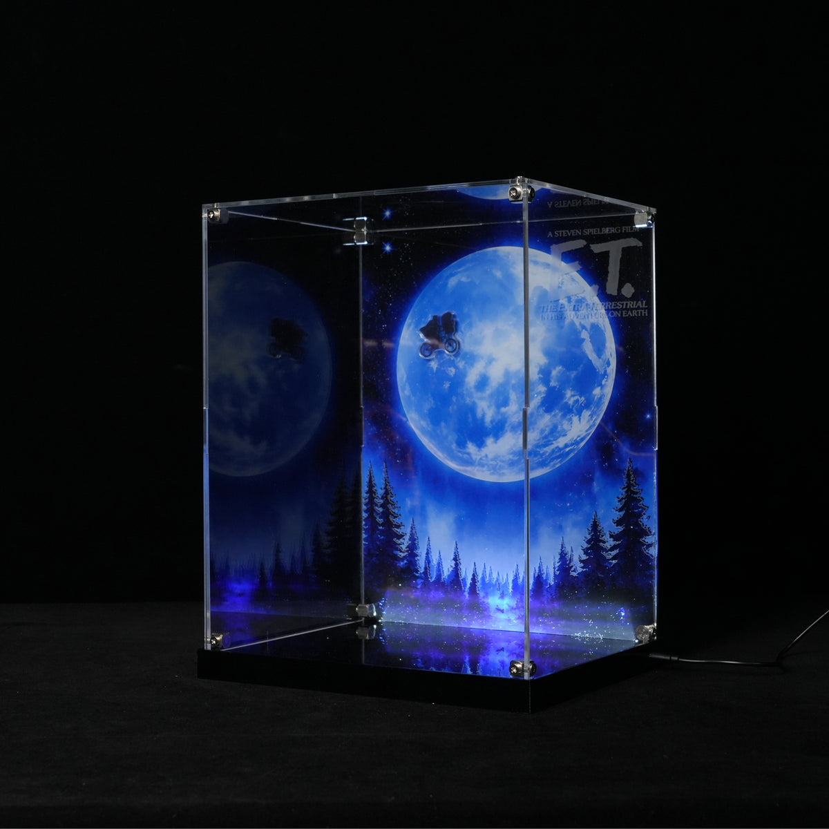 LED Light Acrylic Display Case for LEGO® Ideas 21370 E.T. the Extra-Terrestrial (LEGO® Set NOT Included)