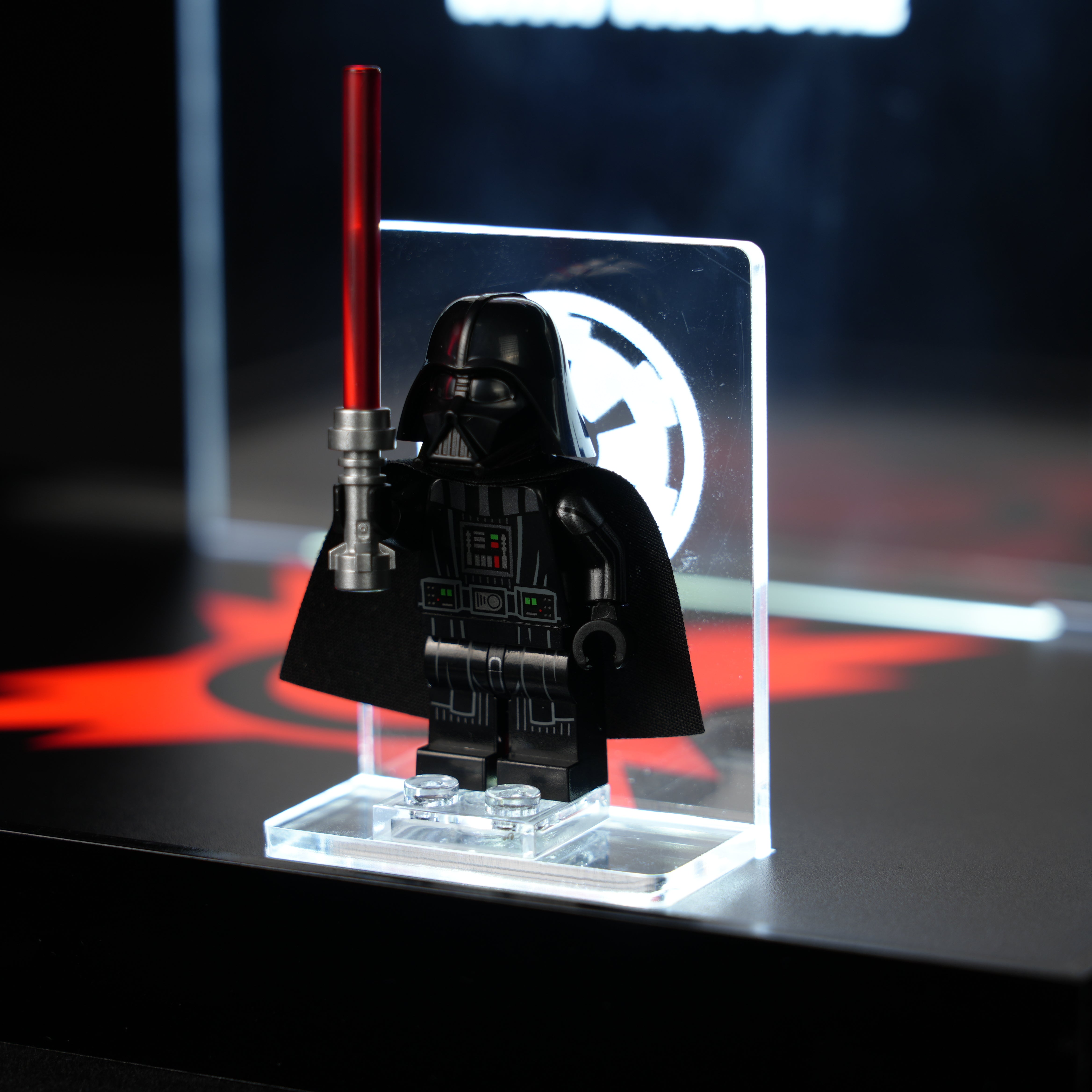 LED Light Acrylic Display Case for LEGO® Star Wars™ 75439 Darth Vader™ Bust (LEGO® Set NOT Include)