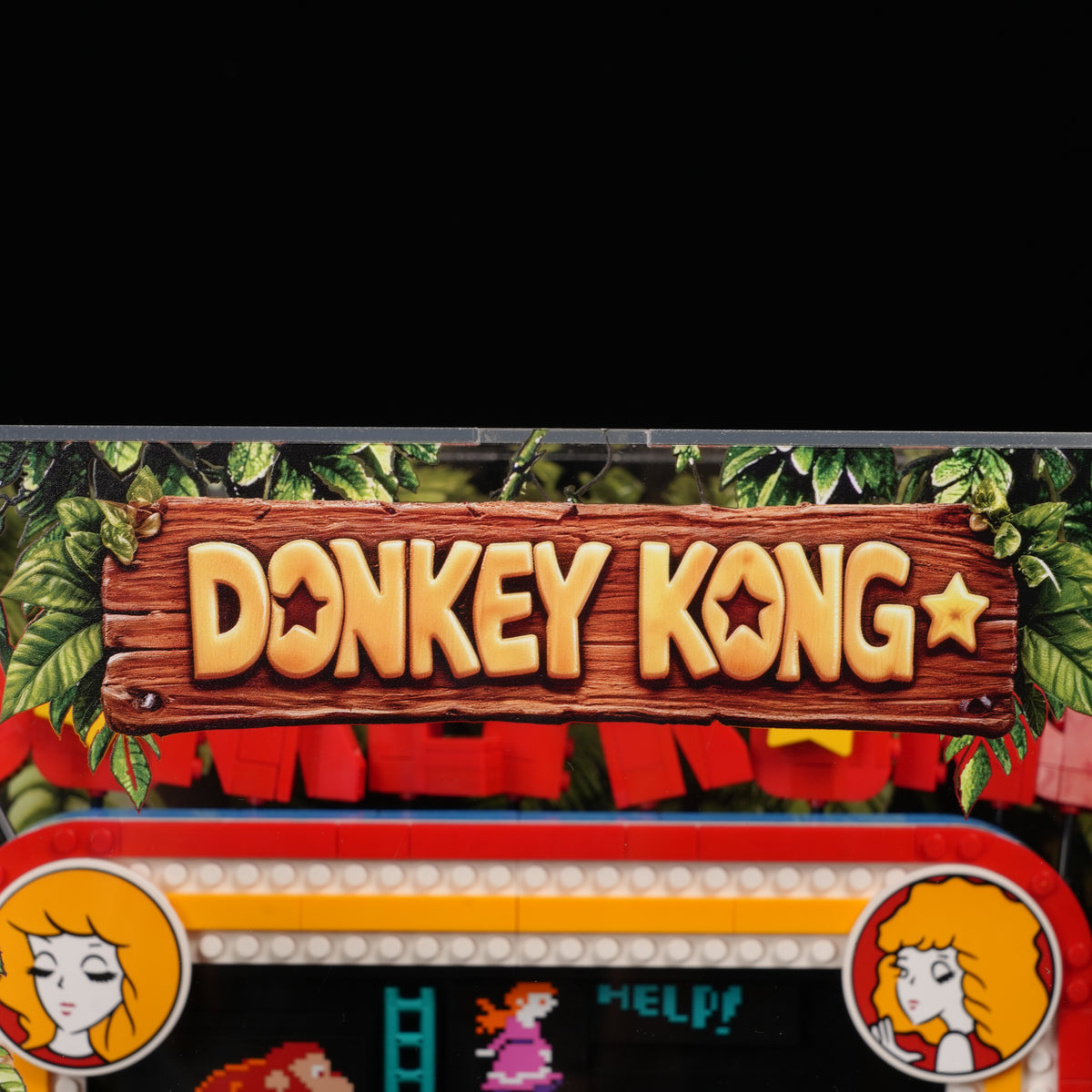 Acrylic Display Case for LEGO® Super Mario™ 72051 Donkey Kong™ Arcade (LEGO® Set Not Included)