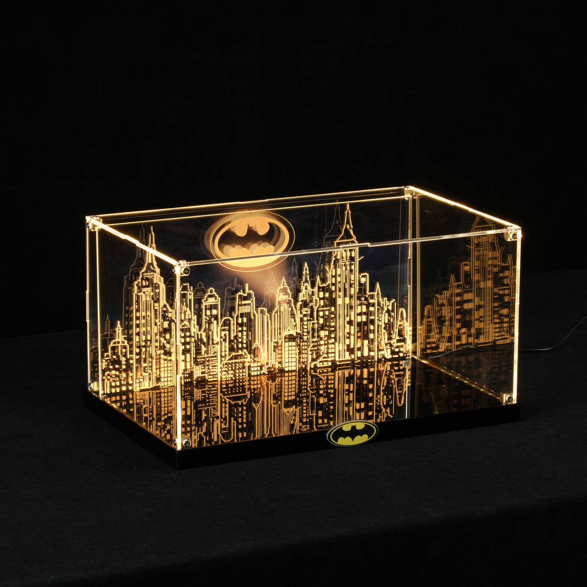 LED Light Acrylic Display Case for LEGO® Batman™ 42239 Batmobile™ Tumbler (LEGO® Set Not Included)
