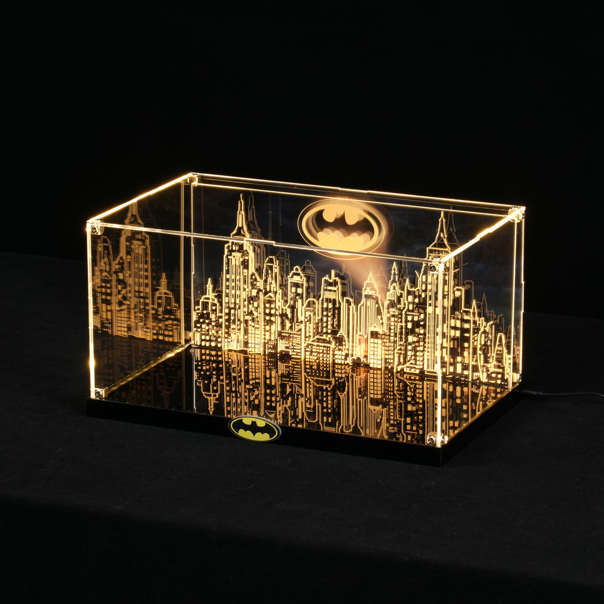 LED Light Acrylic Display Case for LEGO® Batman™ 42239 Batmobile™ Tumbler (LEGO® Set Not Included)