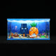 LED Light Acrylic Display Case for LEGO® Icons 11386 SpongeBob SquarePants: Bikini Bottom (LEGO® Set Not Included).
